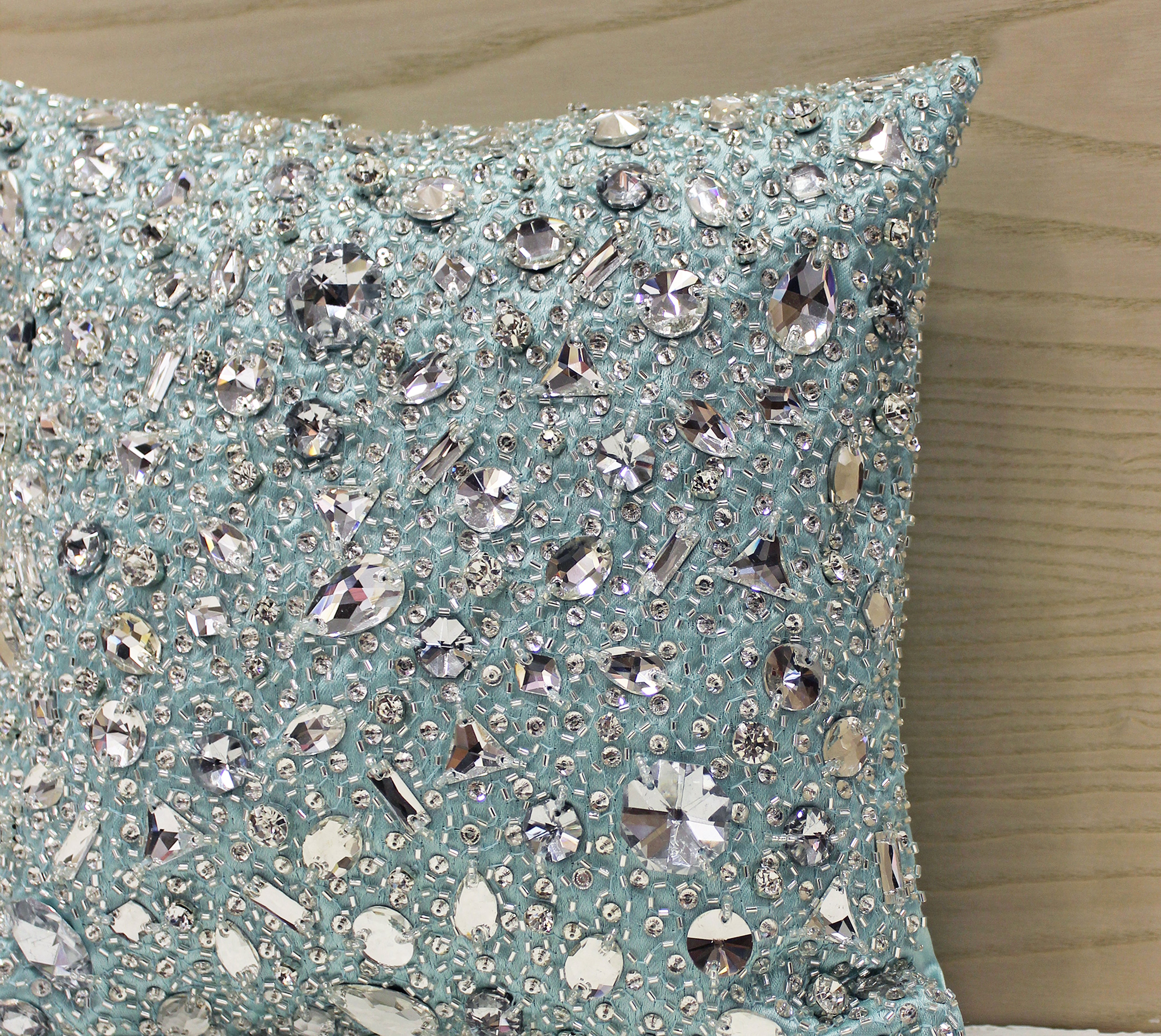 FORTUNE Mint Bling Cushion Cover