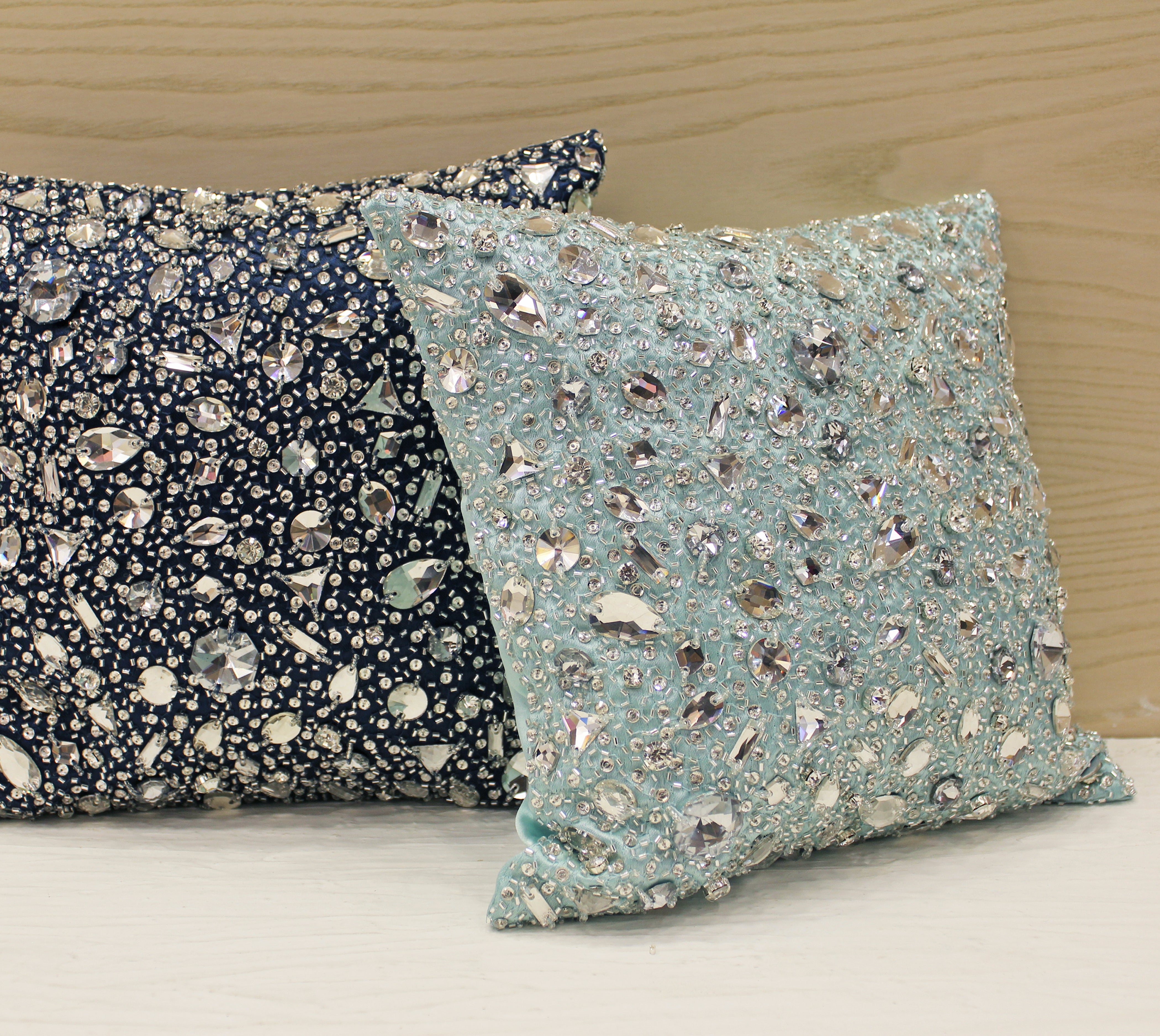 FORTUNE Mint Bling Cushion Cover