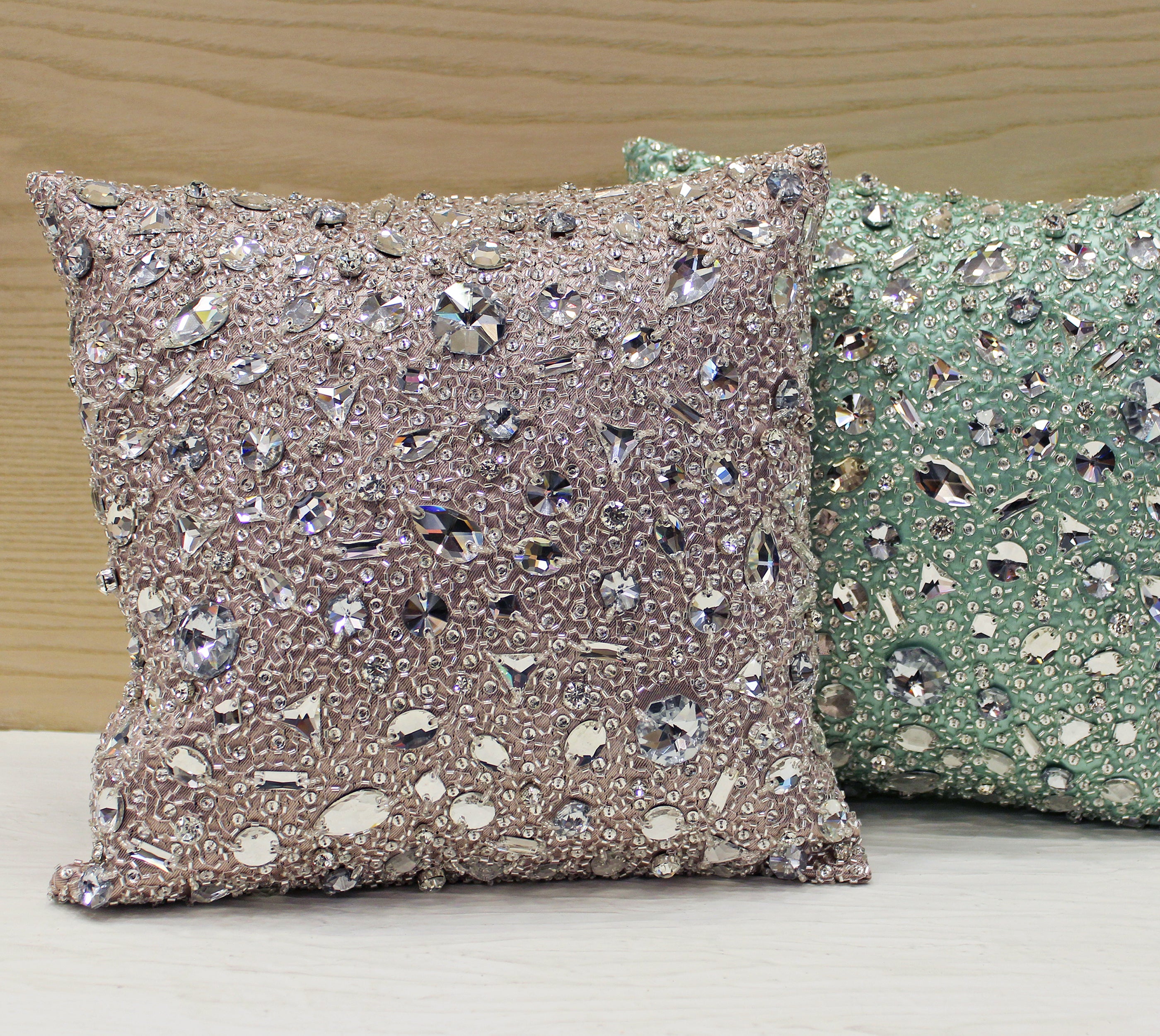 FORTUNE Pink Bling Cushion Cover