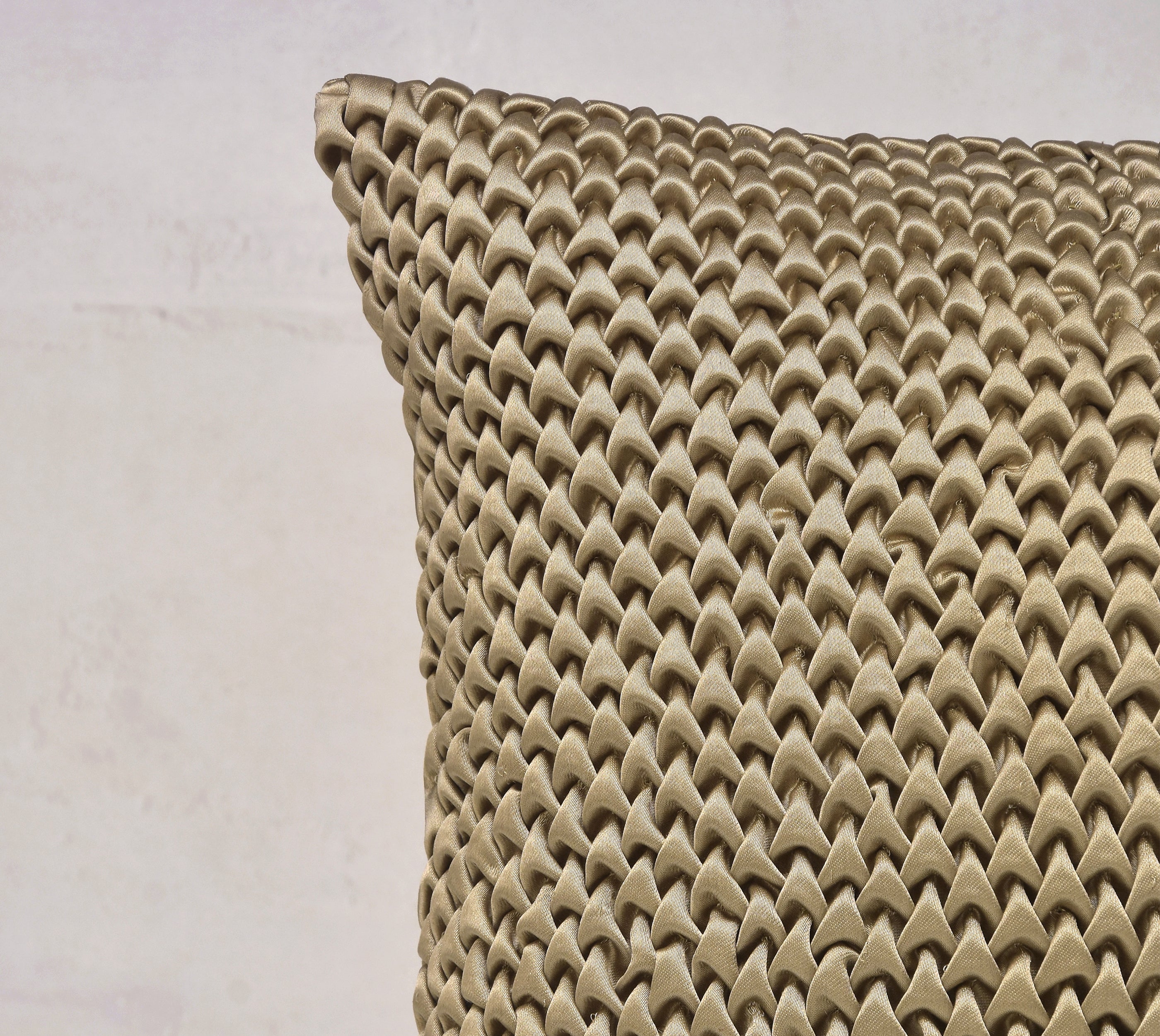 STELLAR Gold Smocking Cushion Cover