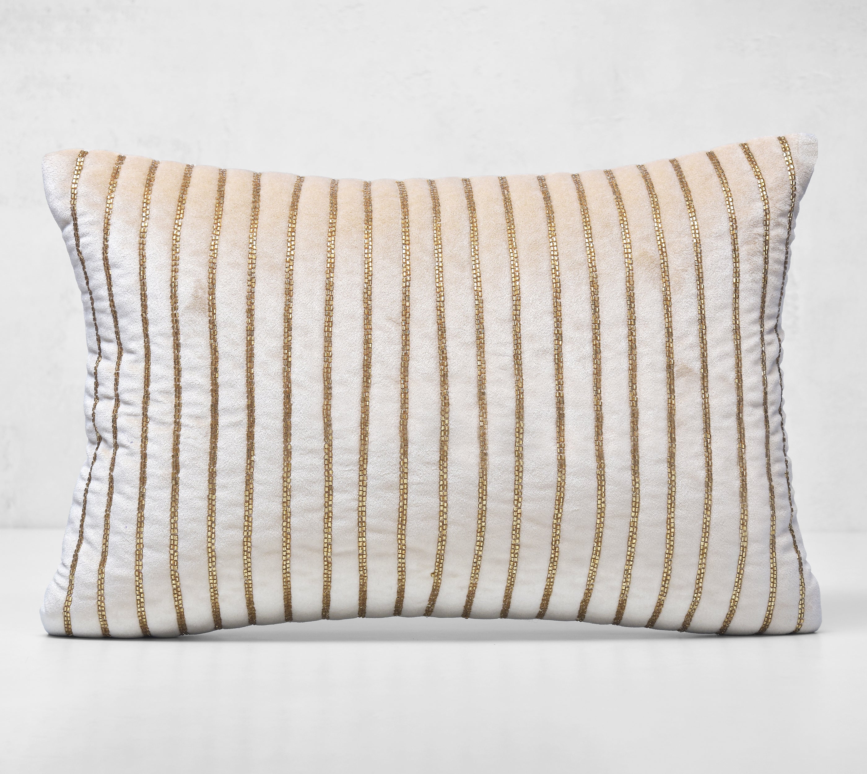 SAMARA Ecru Velevt Cushion Cover