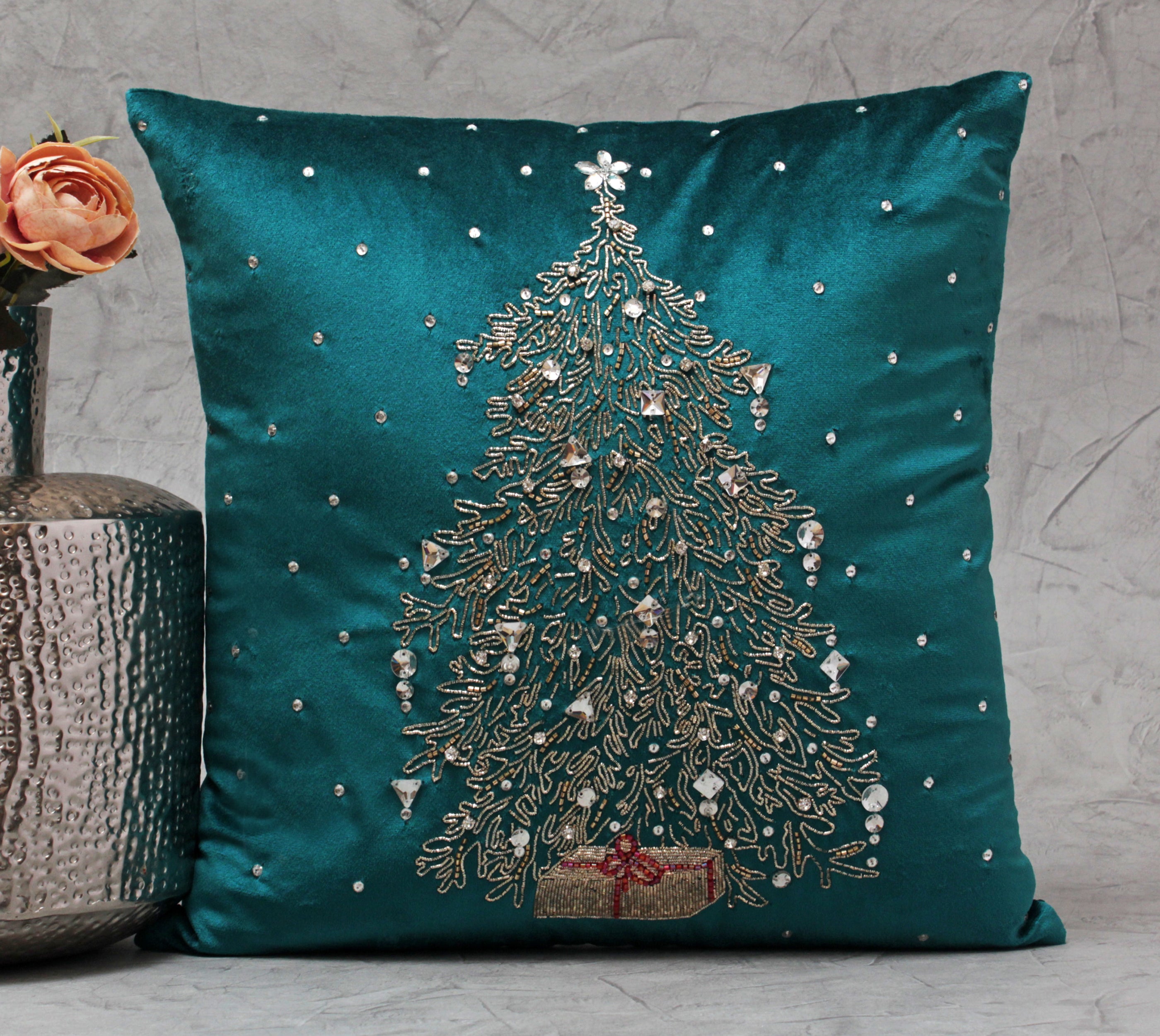 Christmas Tree Cushion Cover