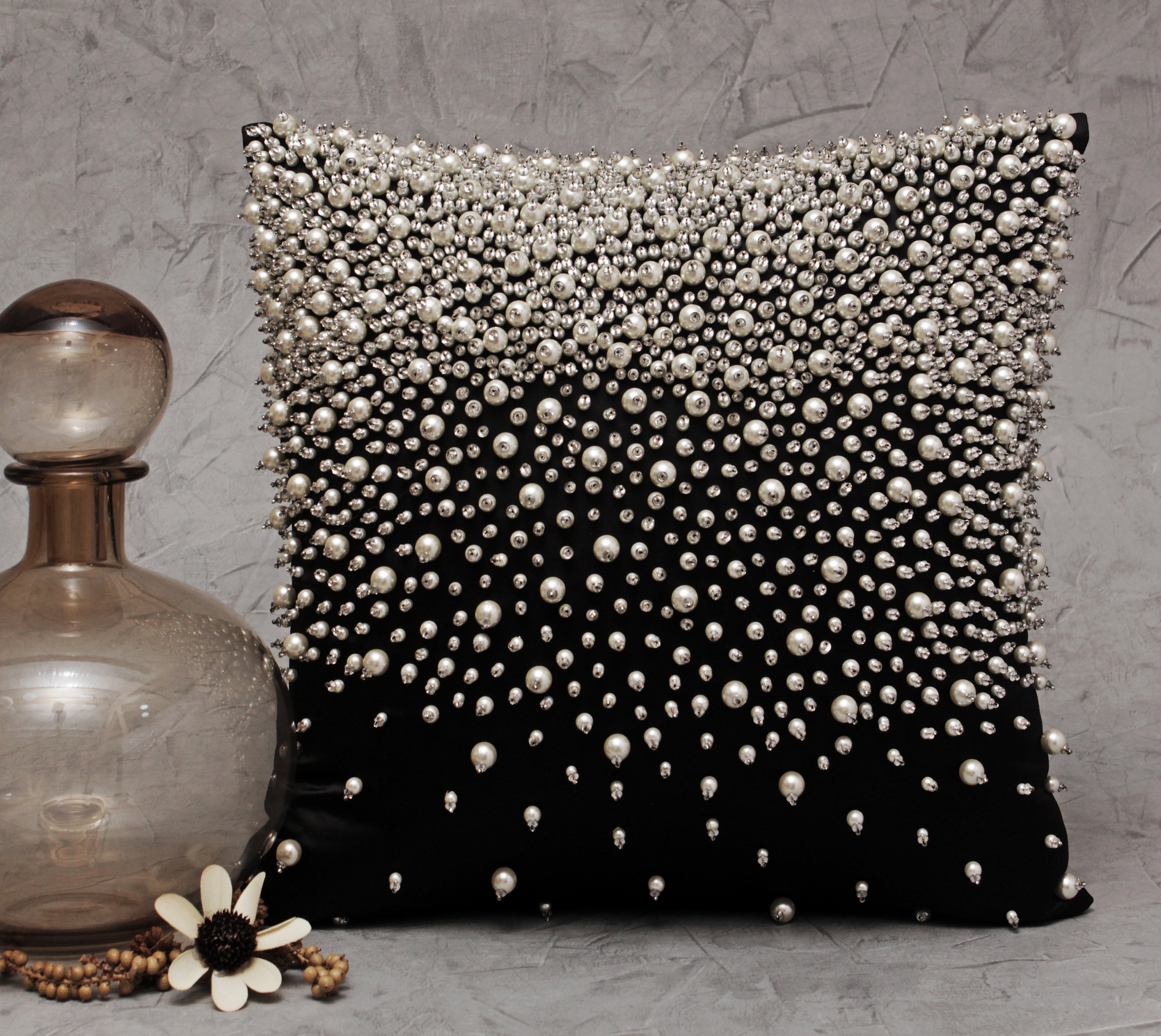 black cushion cover