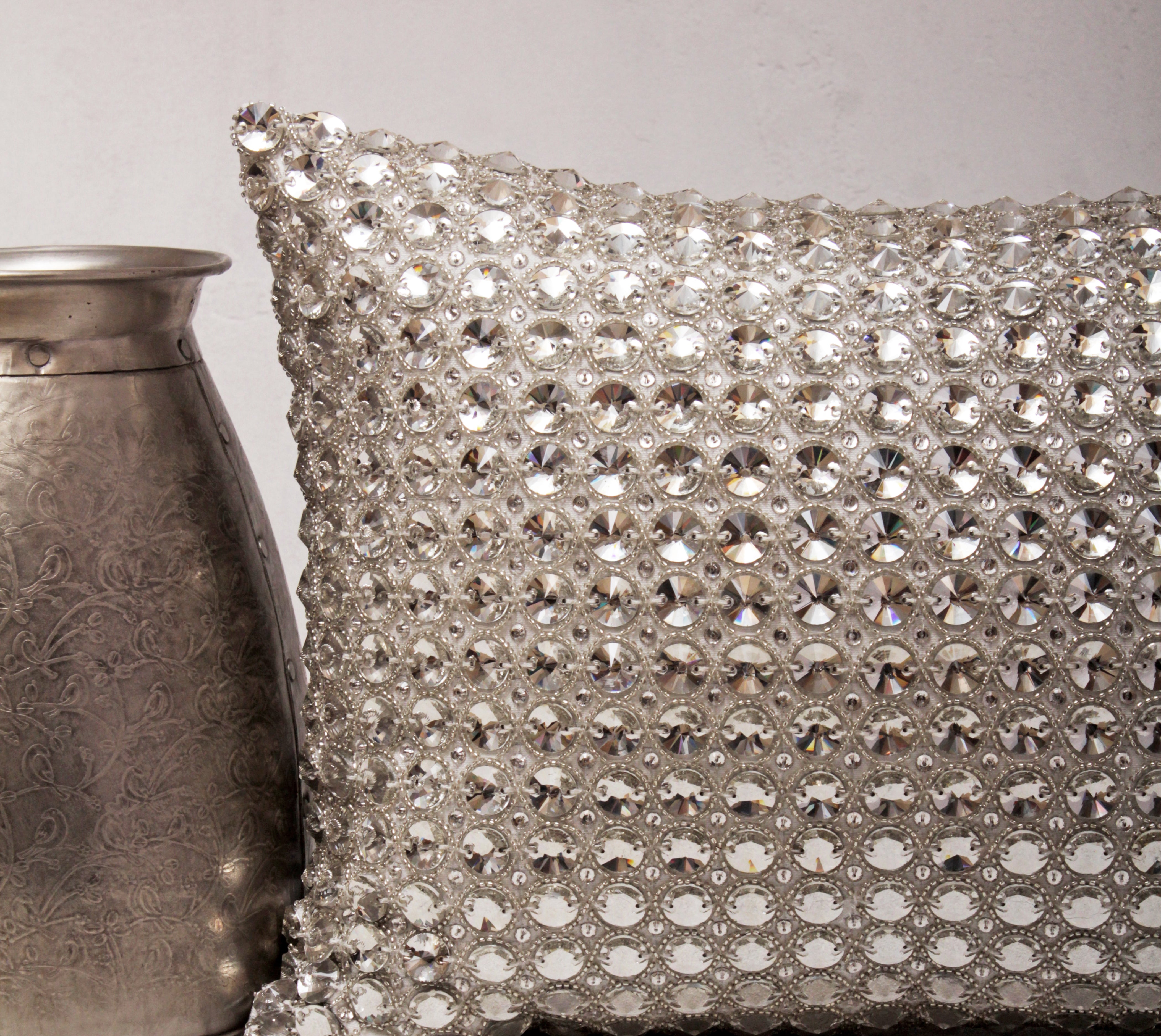 SOFIA Silver Bling Cushion Cover