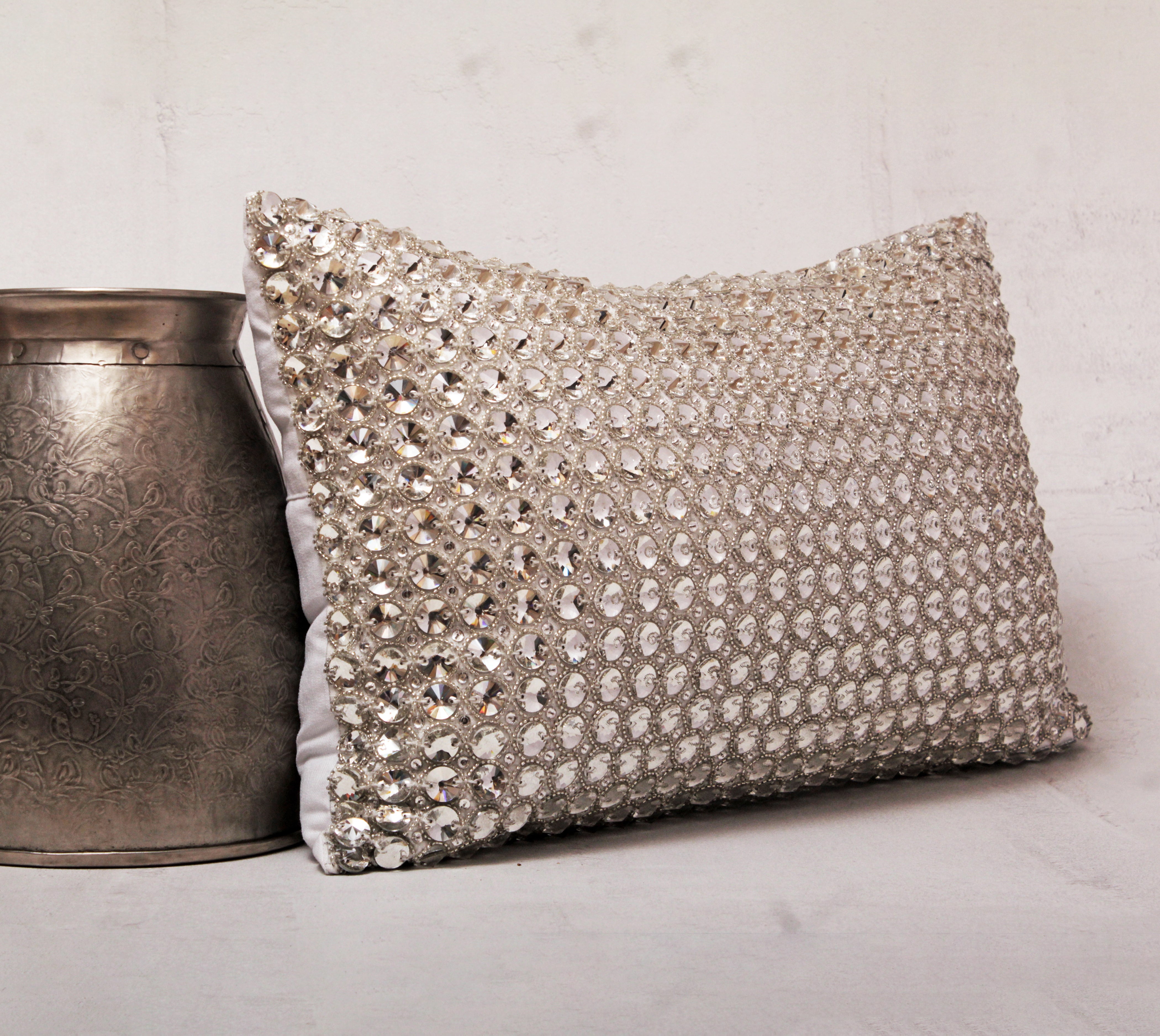 SOFIA Silver Bling Cushion Cover