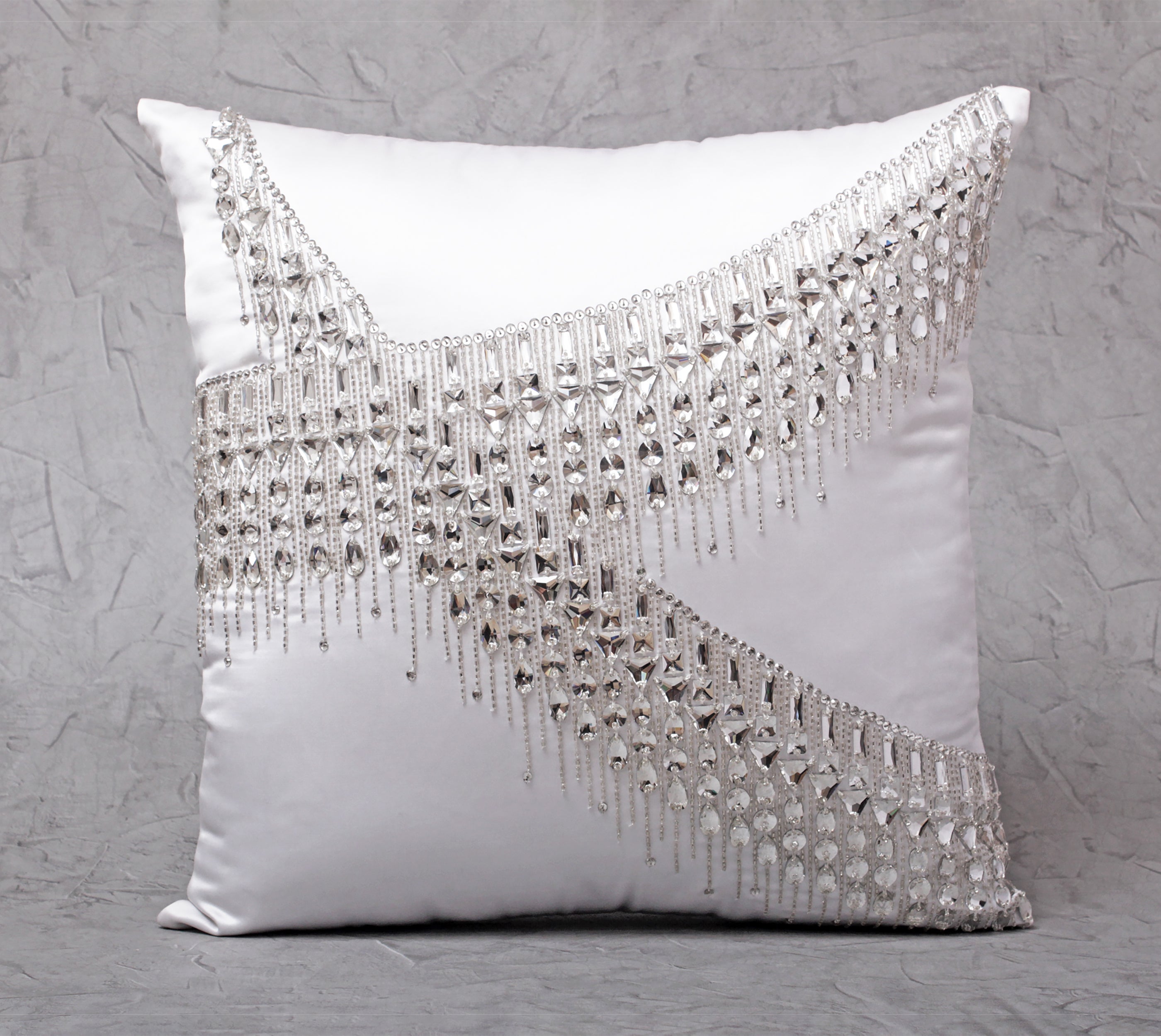 ALICE White Bling Cushion Cover