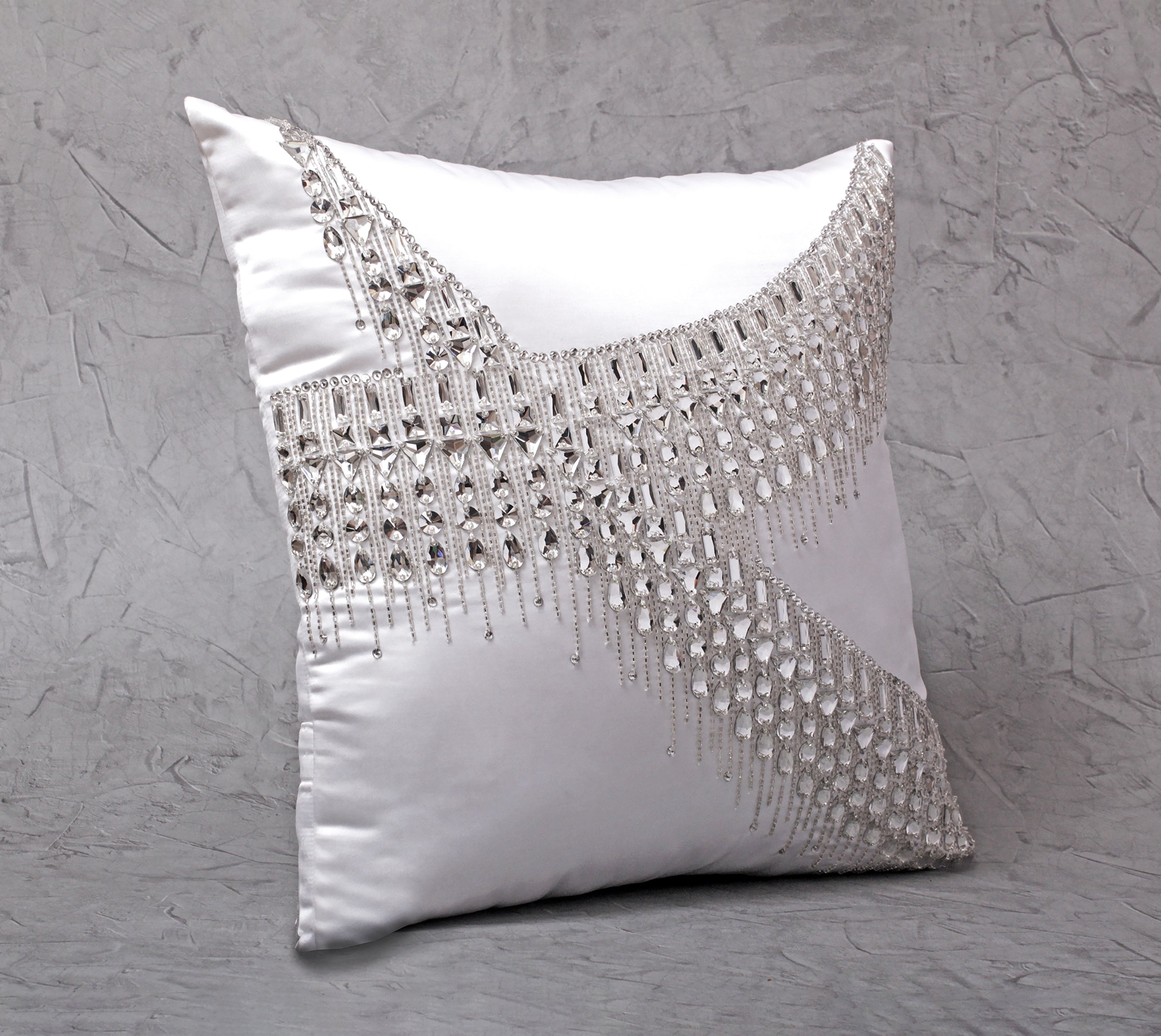 ALICE White Bling Cushion Cover