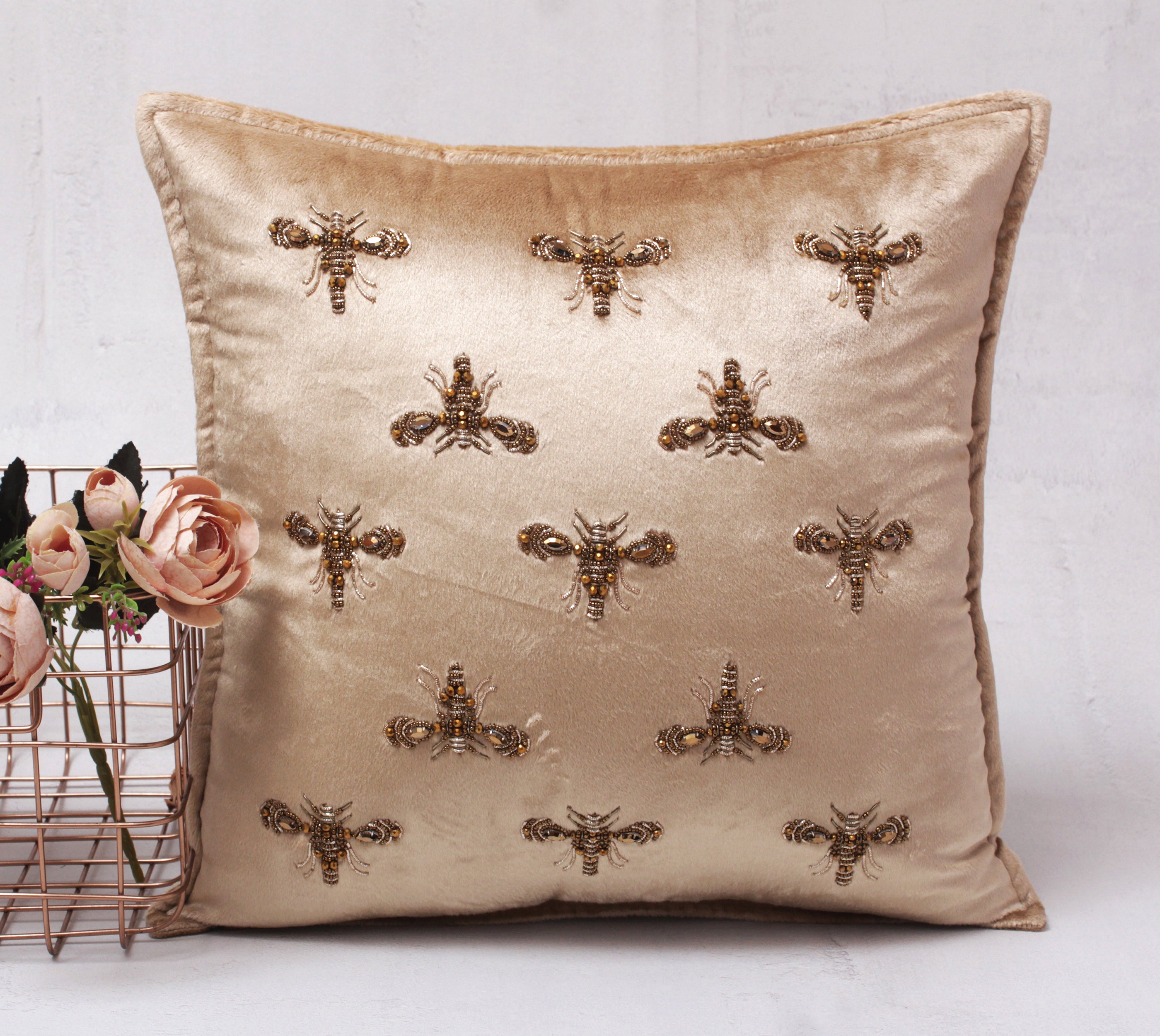 GRACE Gold Velvet Cushion Cover