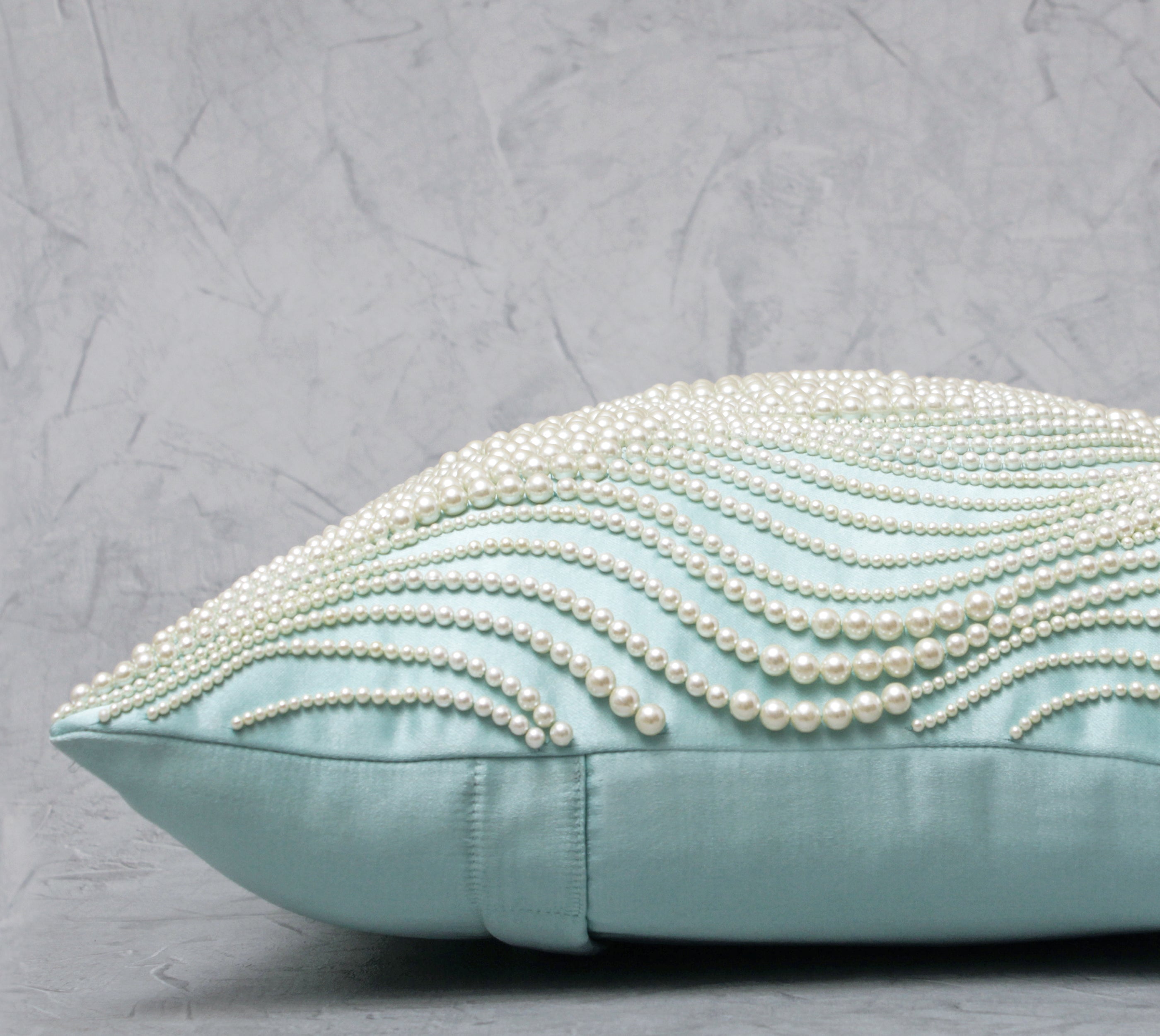 White Pearl Cushion Cover