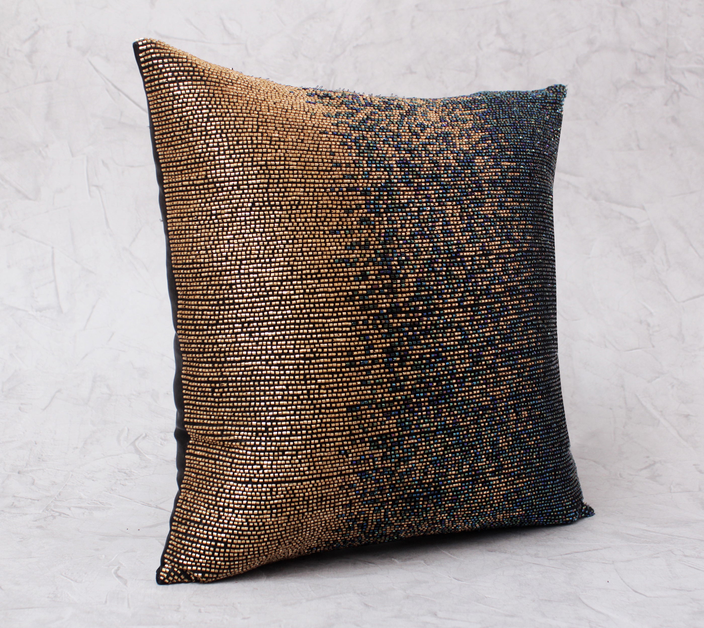 SPRUCE Rainbow Gold Beaded Cushion Cover