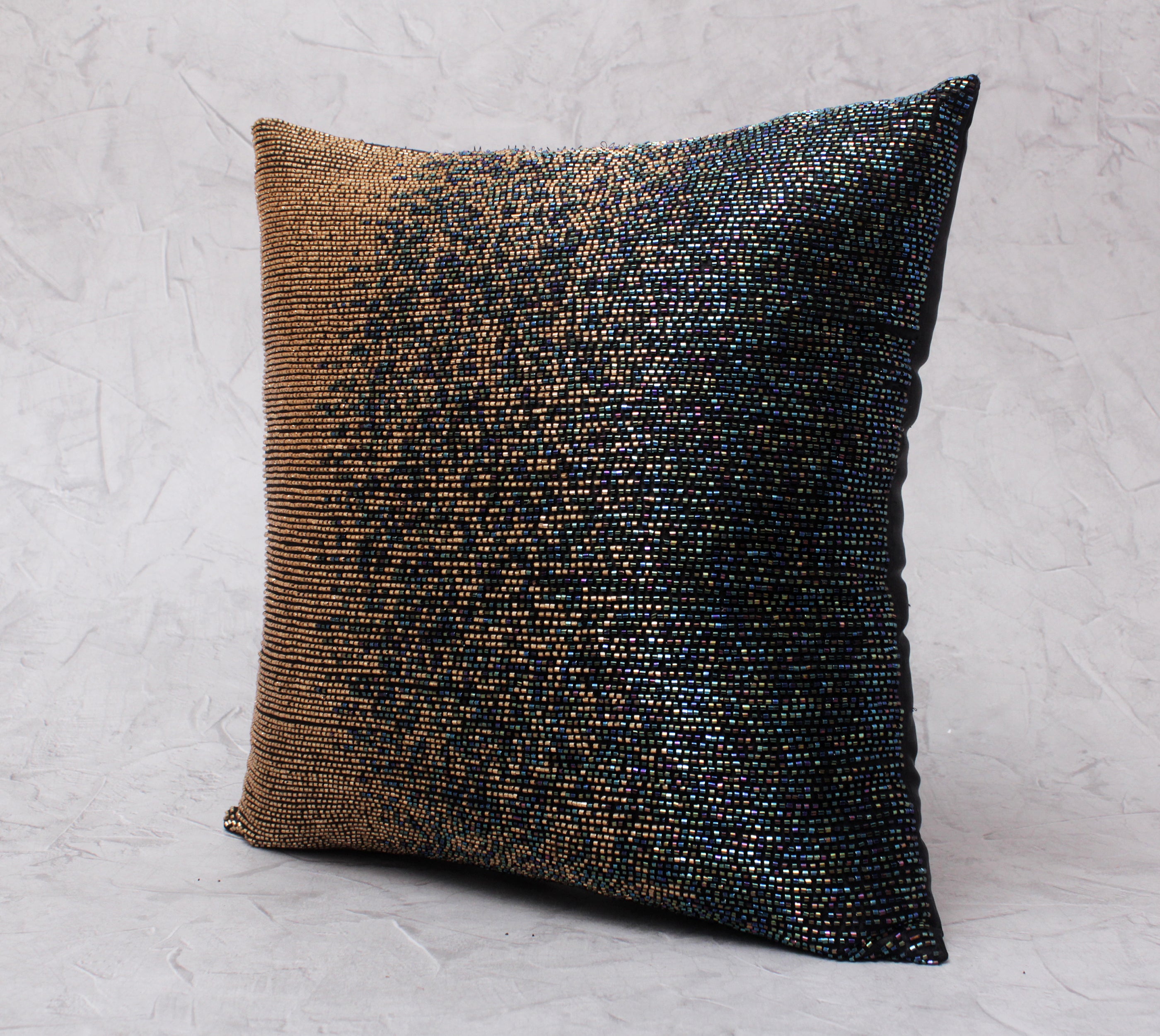 SPRUCE Rainbow Gold Beaded Cushion Cover