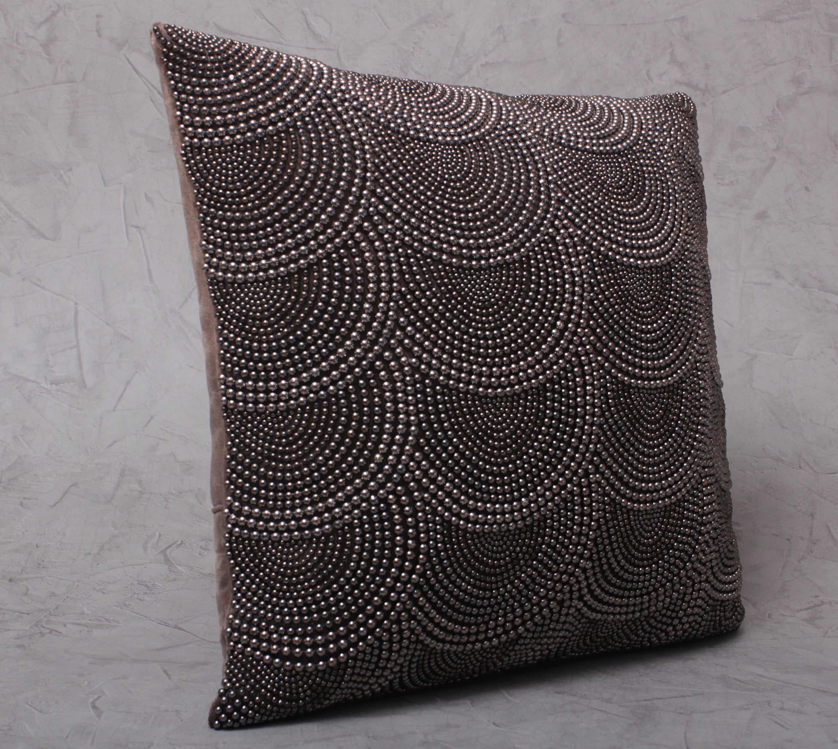 Dark Grey Pearl Cushion Cover