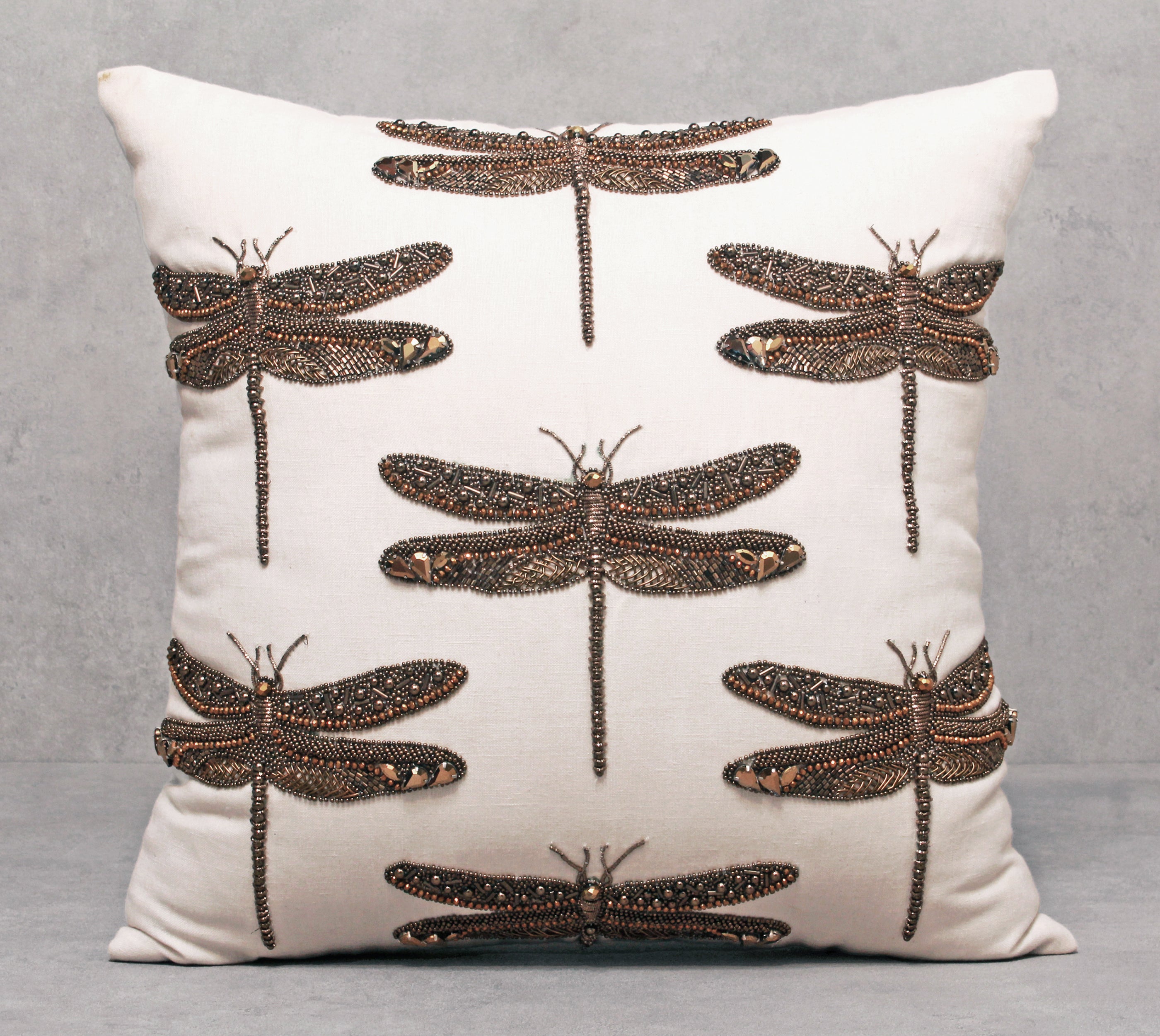 GRACE Off white Cotton Cushion Cover