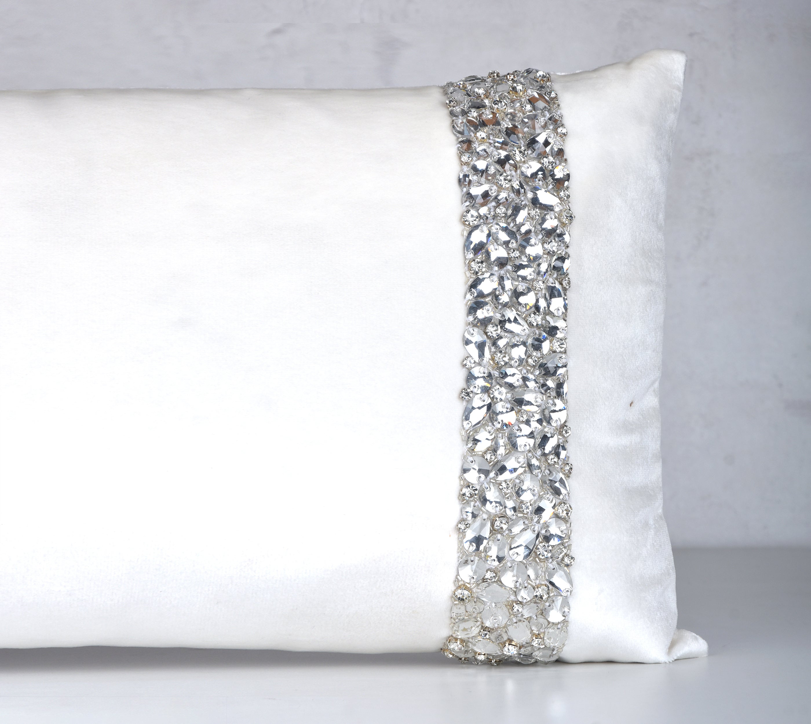 ALICE White Velvet Cushion Cover