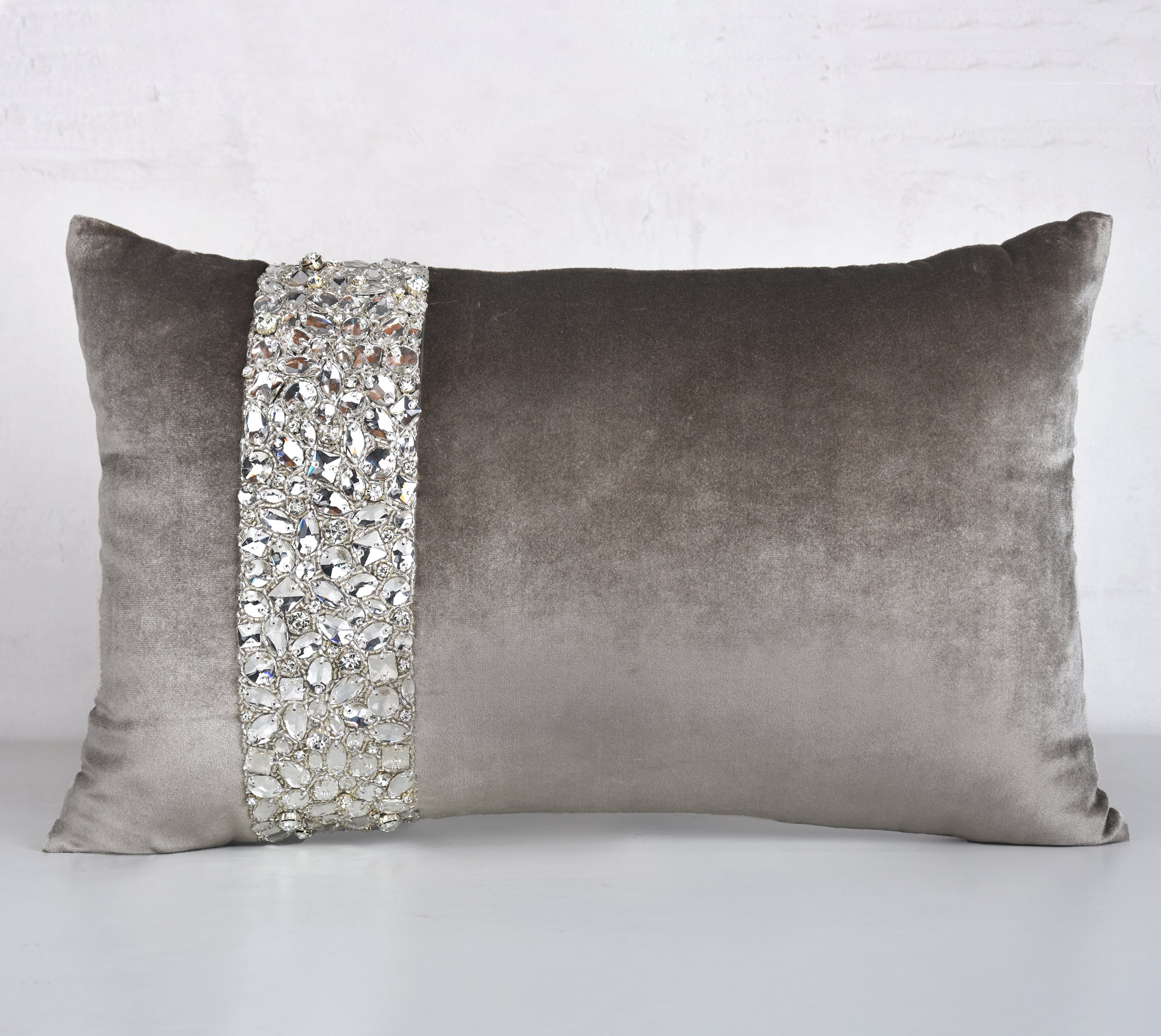 ALICE Grey Velvet cushion Cover