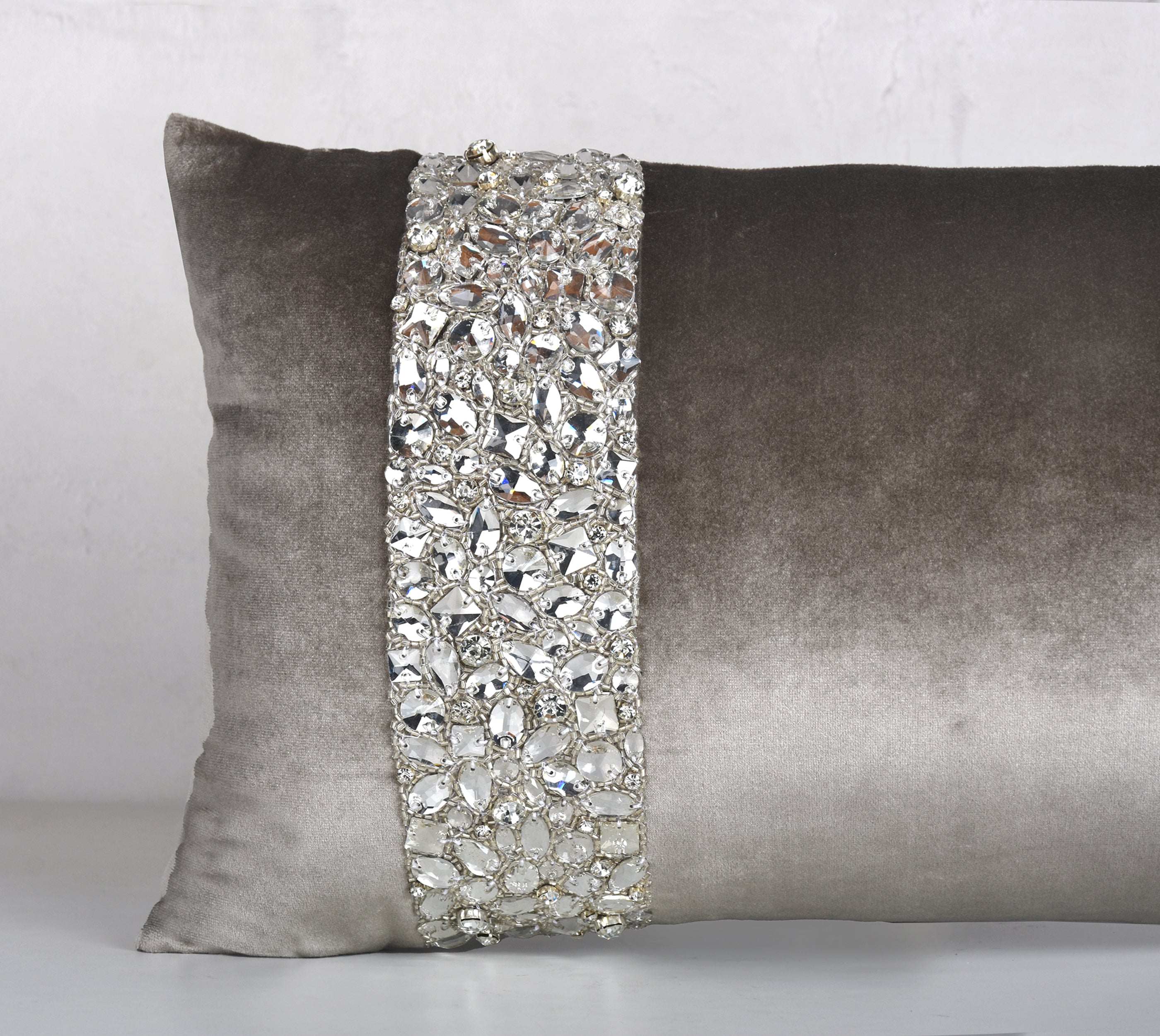 ALICE Grey Velvet cushion Cover