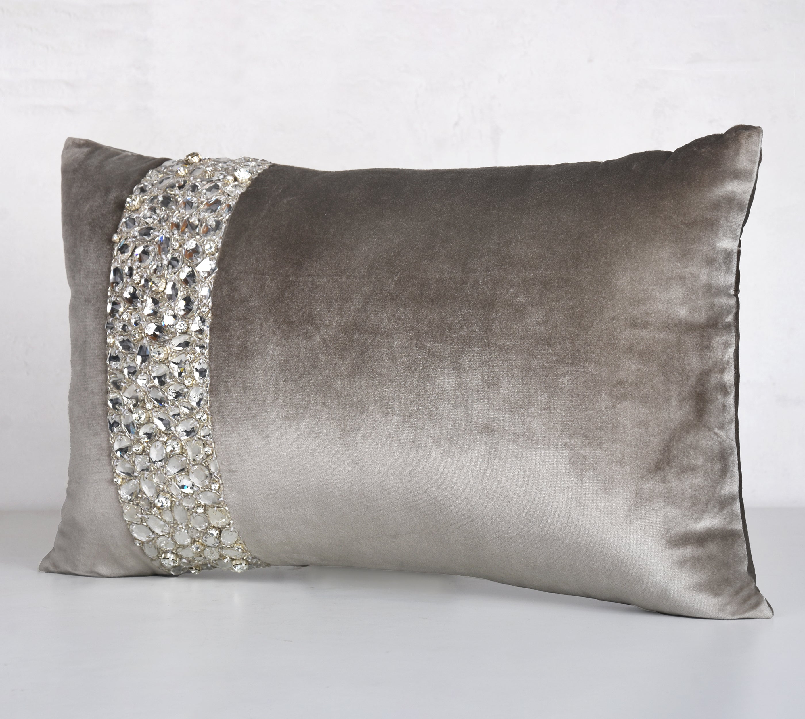 ALICE Grey Velvet cushion Cover