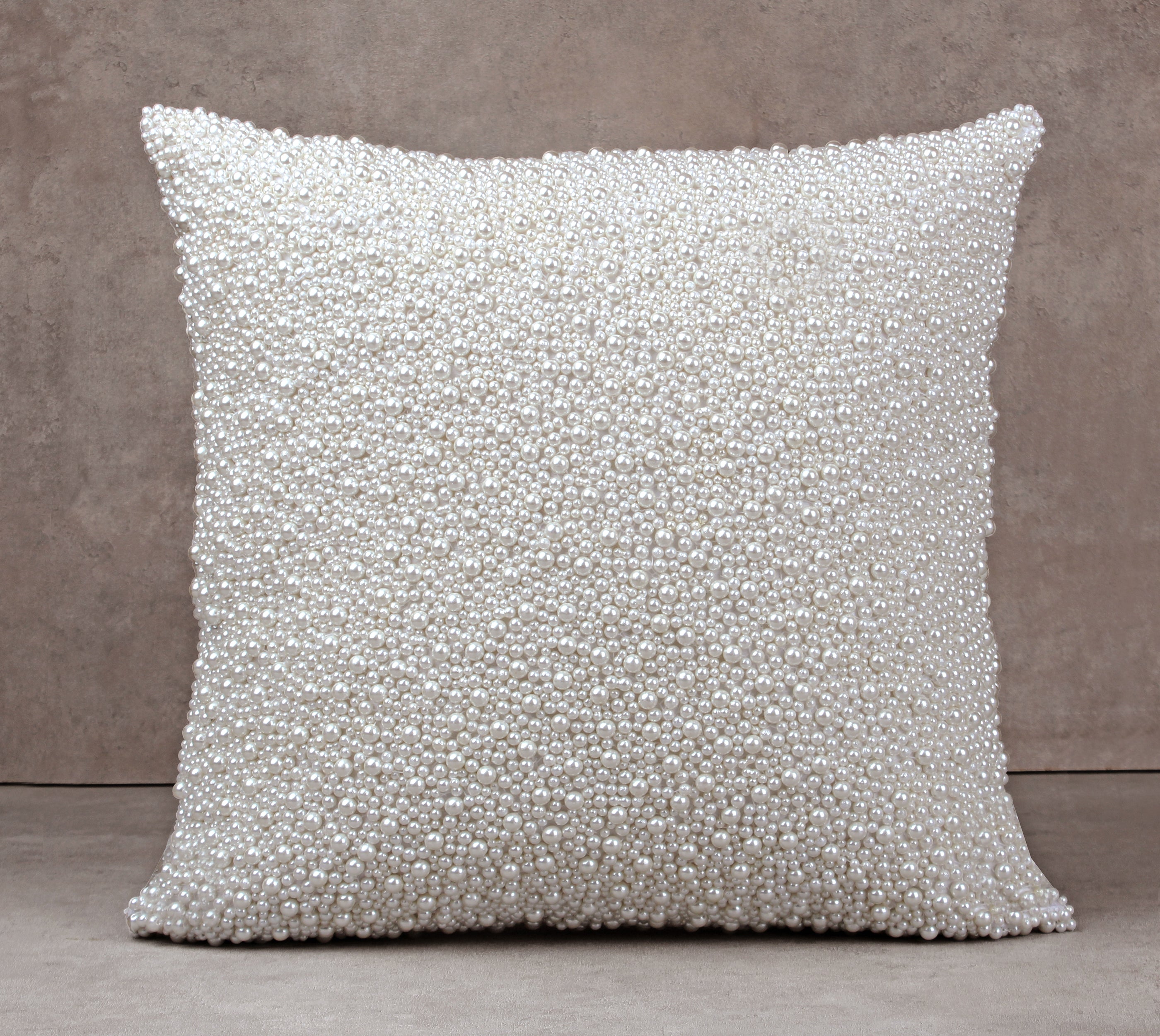 Off-white Pearl Cushion Cover Success