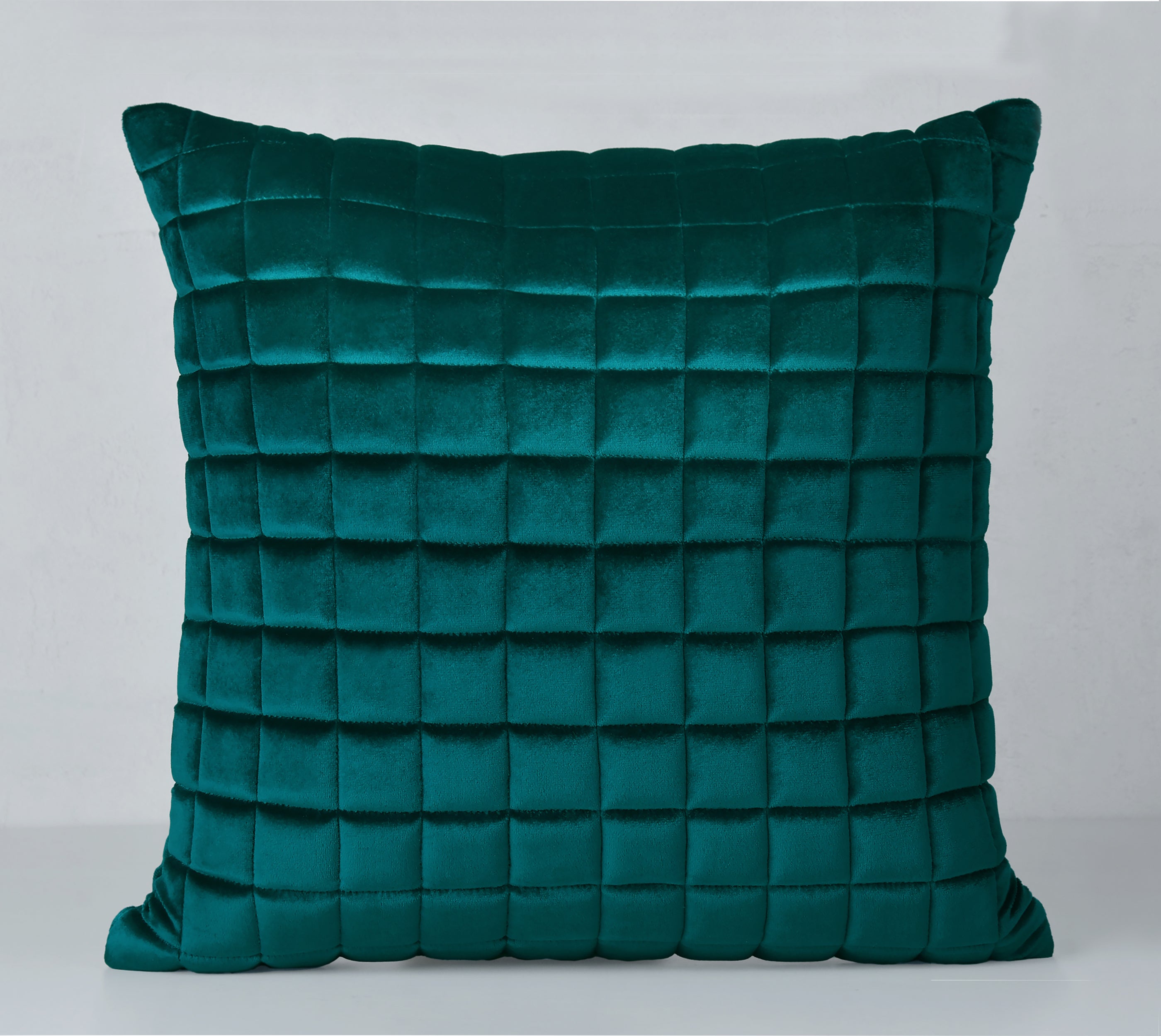 MATRIX Emerald Quilted Velvet Cushion Cover