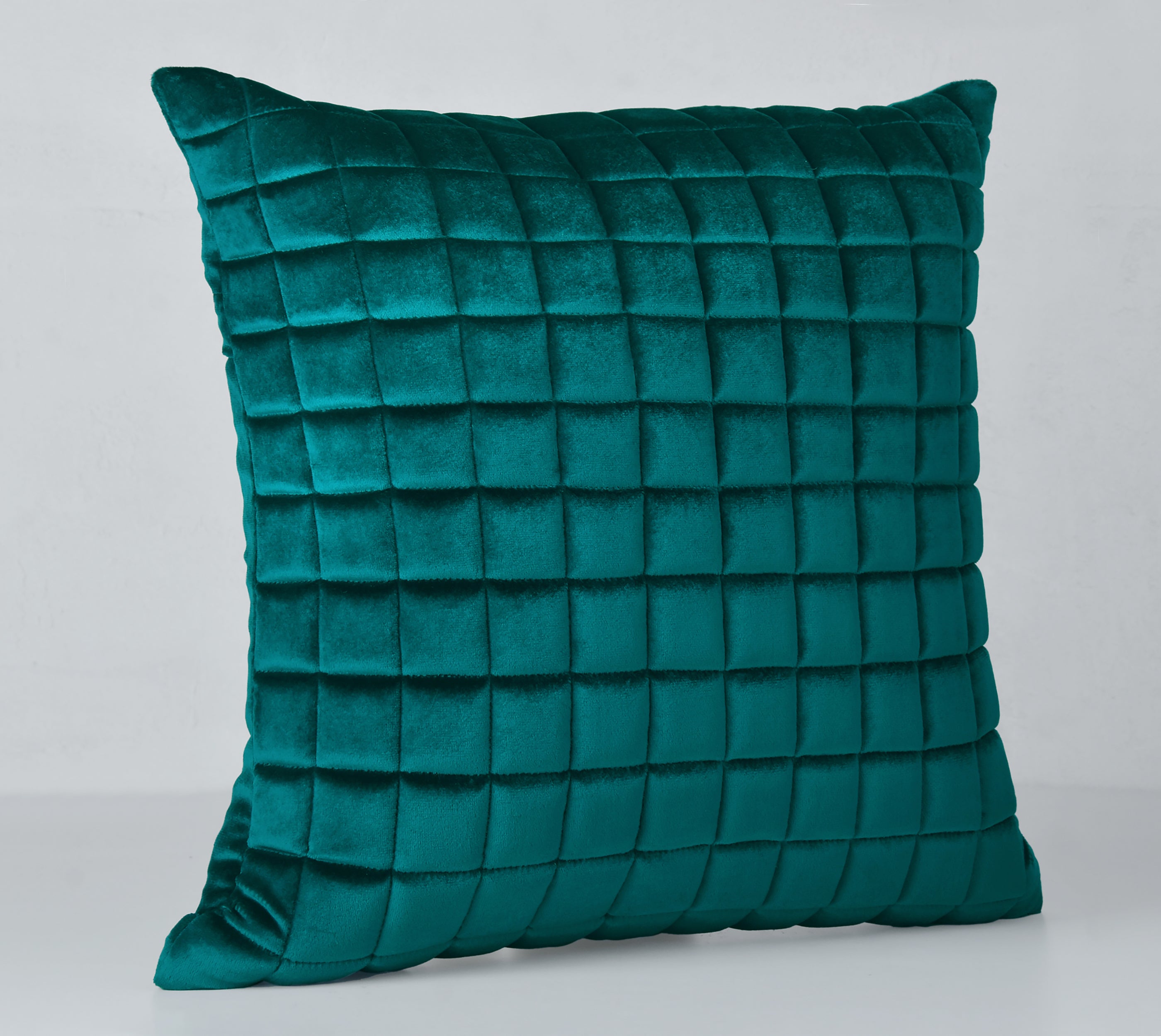 MATRIX Emerald Quilted Velvet Cushion Cover