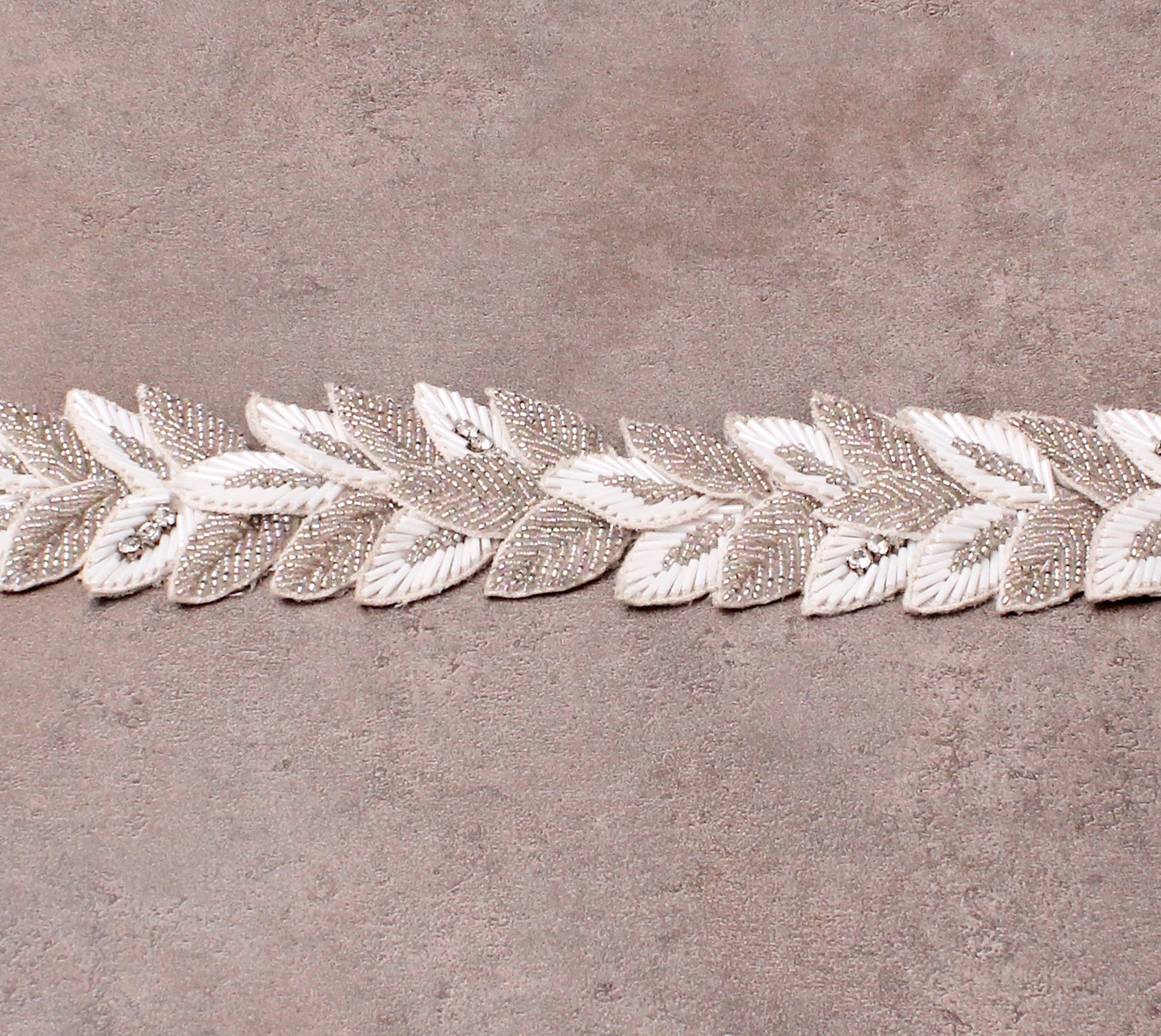 White and Silver Curtain Tieback