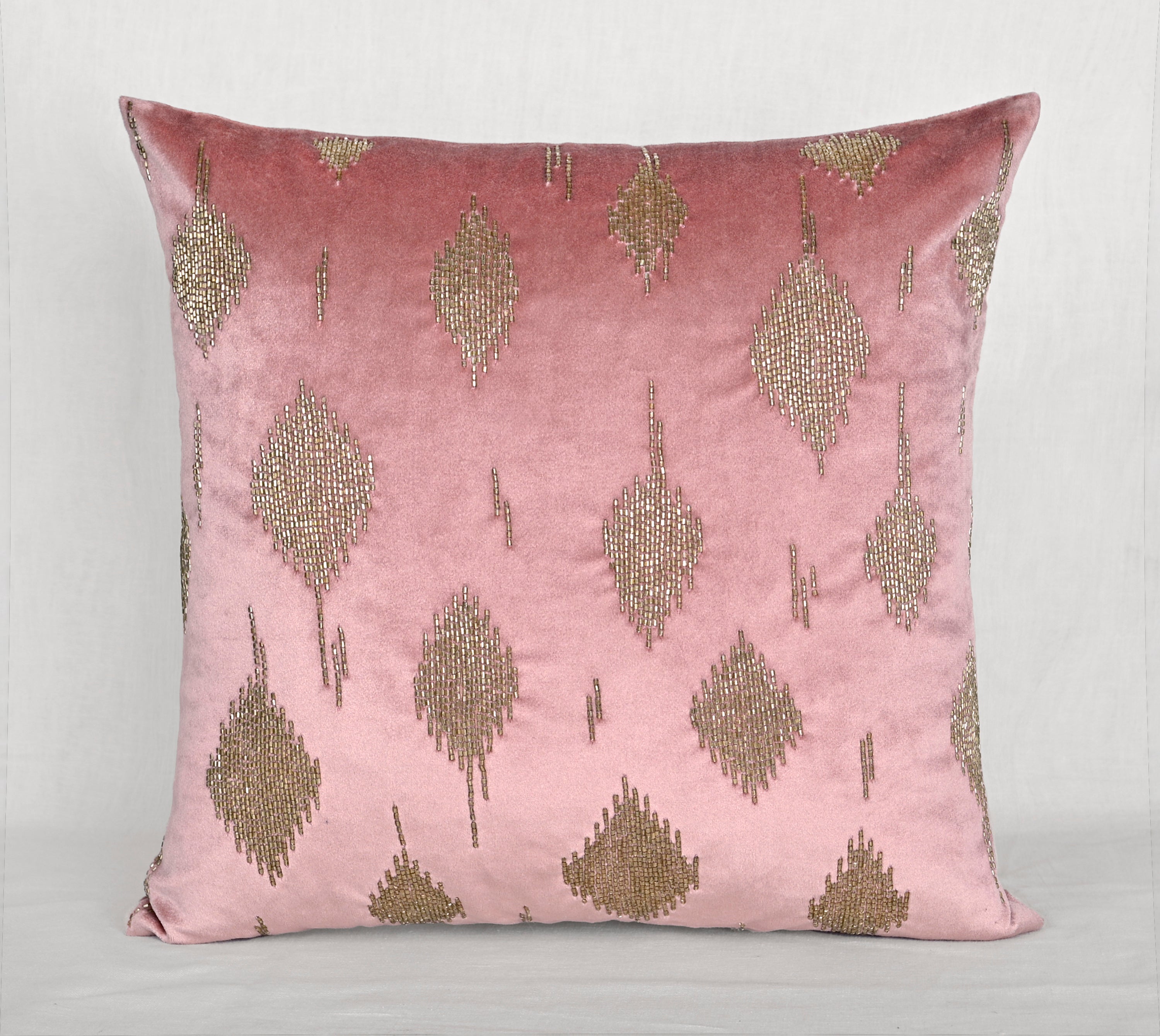 VEGA Pink Velvet Cushion Cover