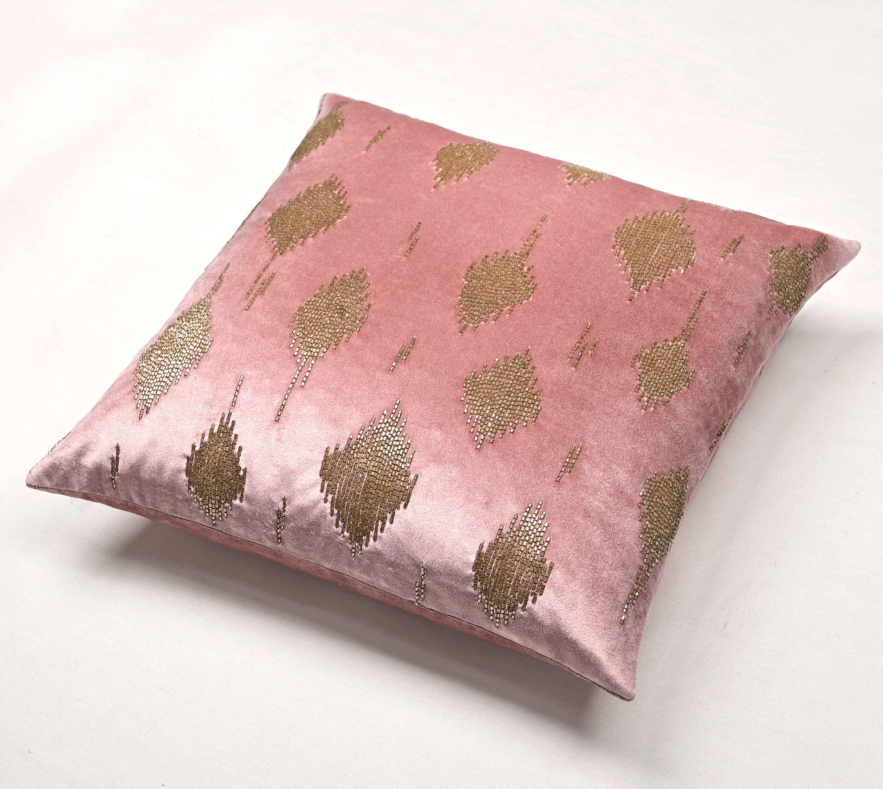 VEGA Pink Velvet Cushion Cover