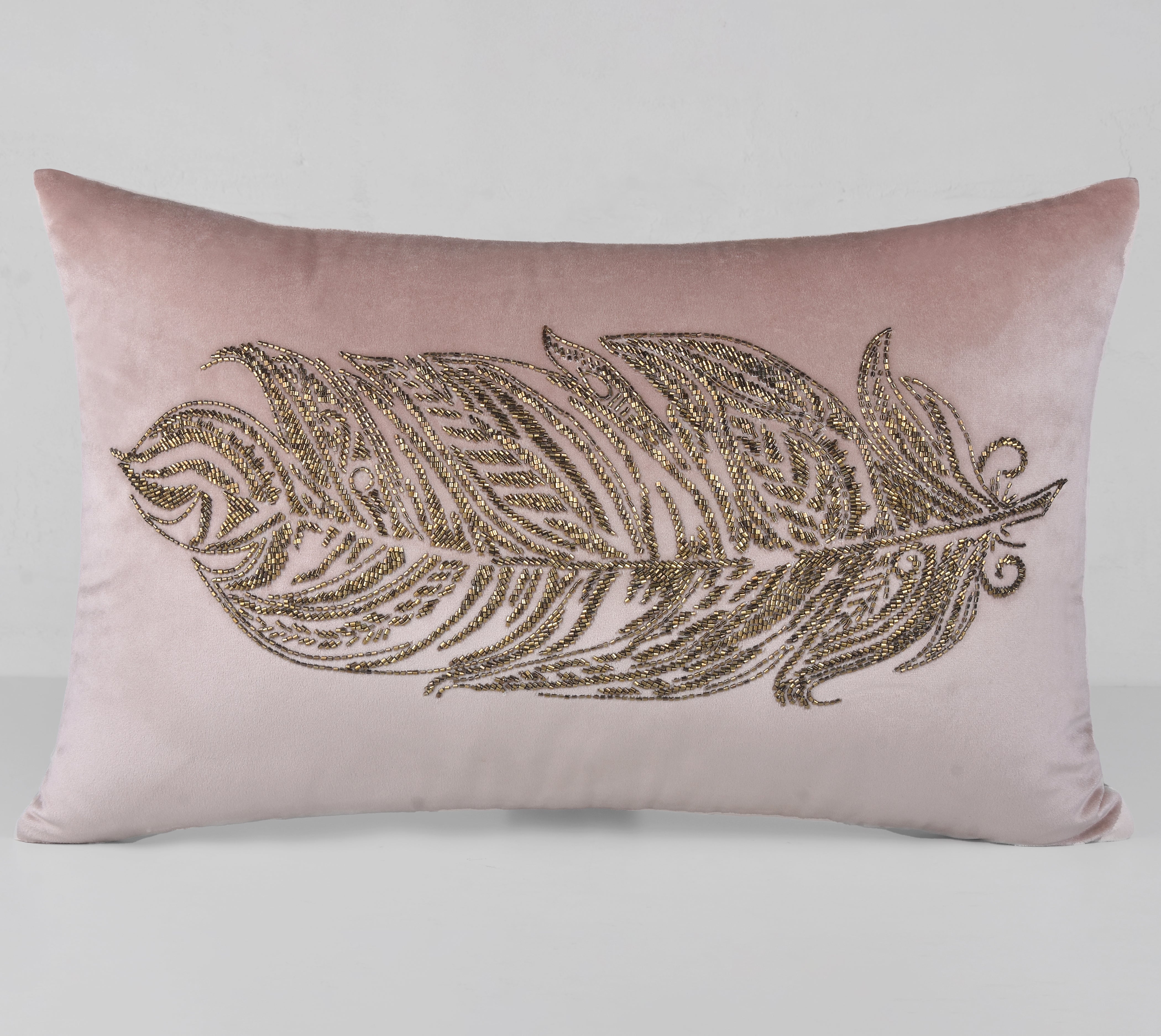 ORION Pink Velvet Cushion Cover