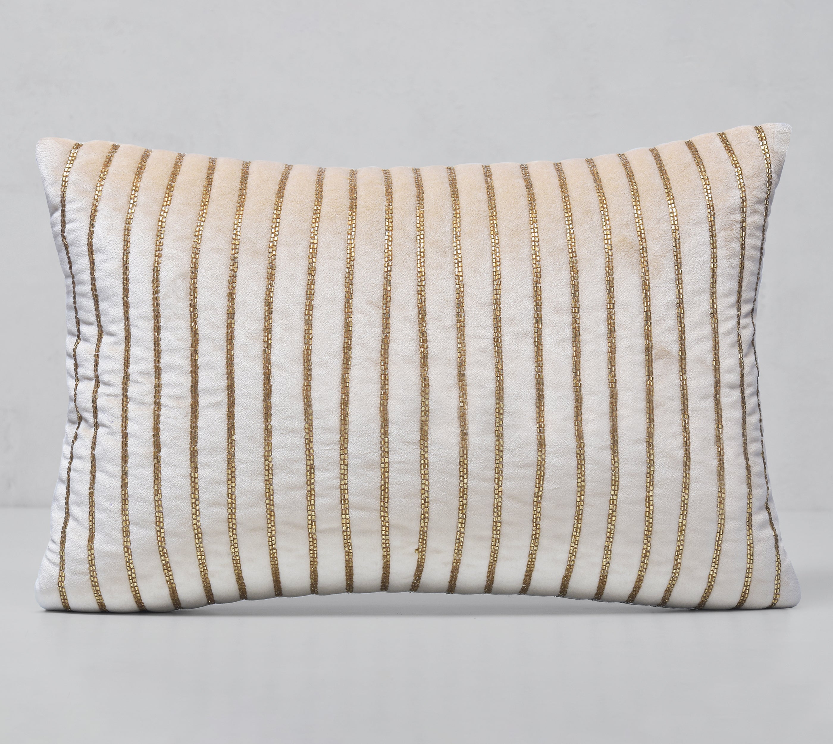 SAMARA Ecru Velevt Cushion Cover