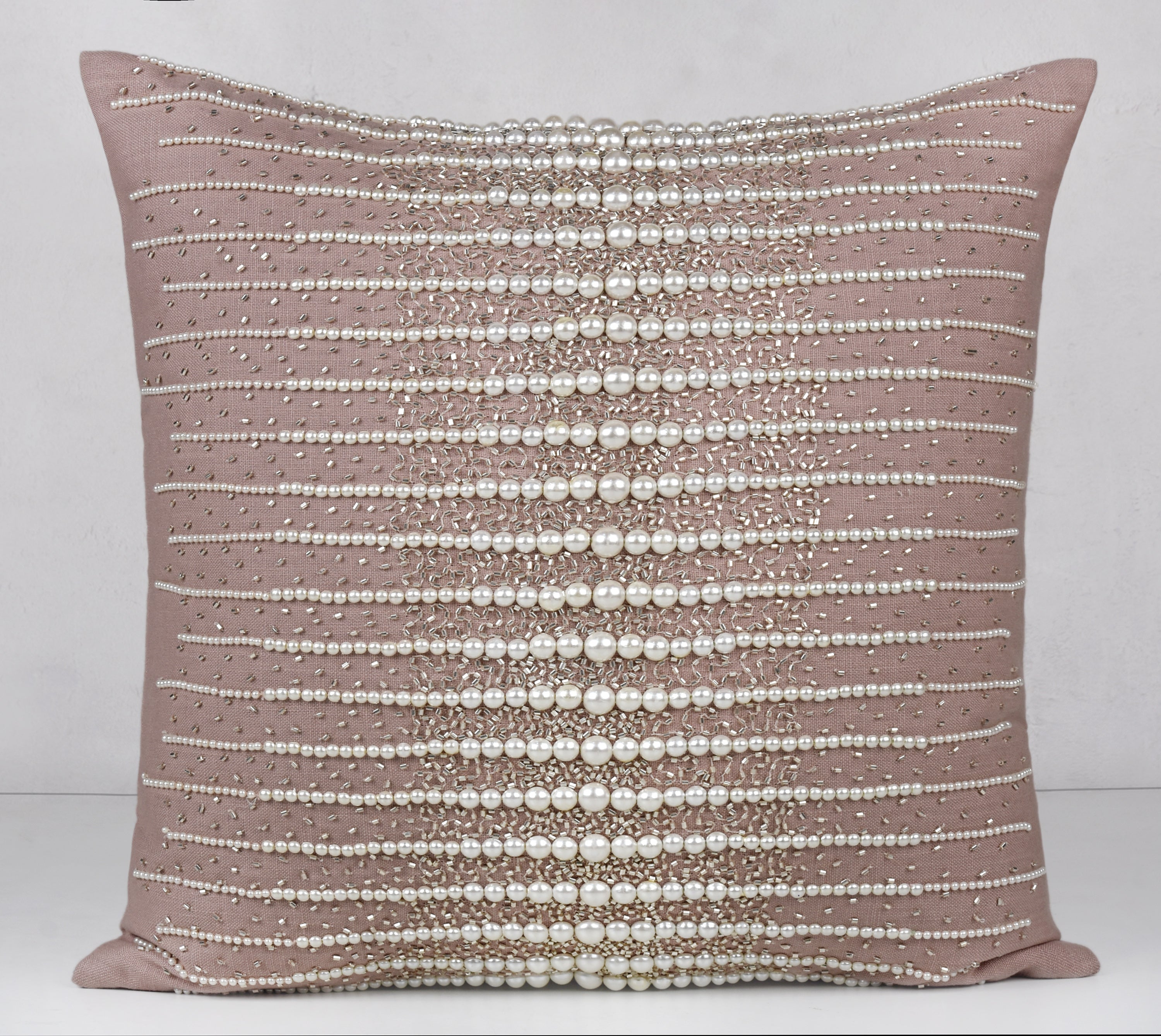 CONFETTI Dusty Pink Linen Cushion Cover