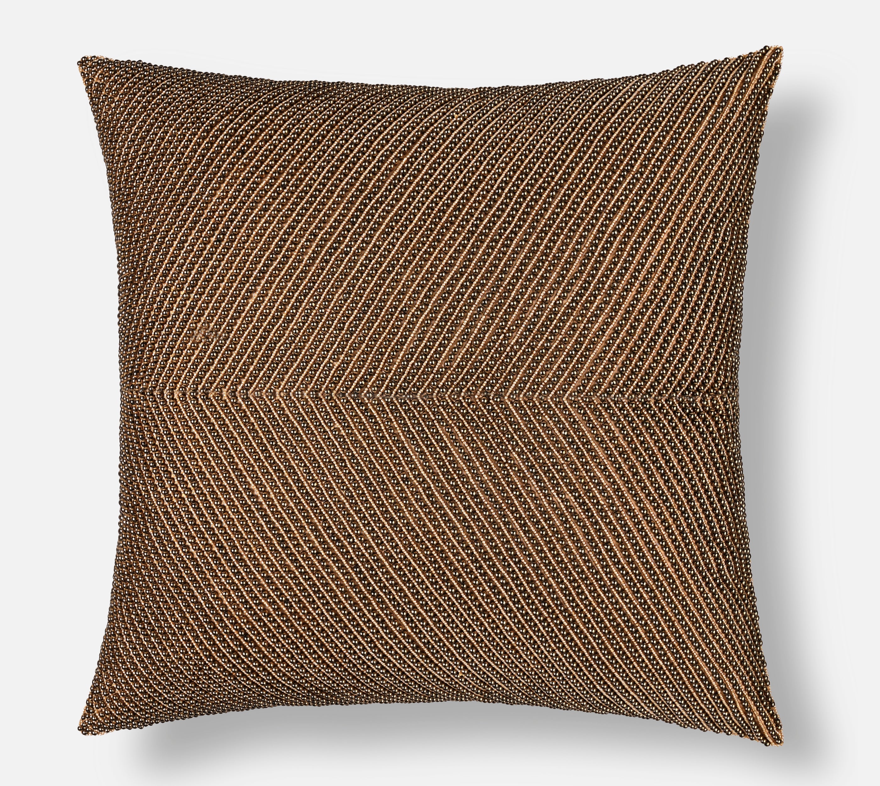 CAPIZ Gold Beaded Cushion Cover