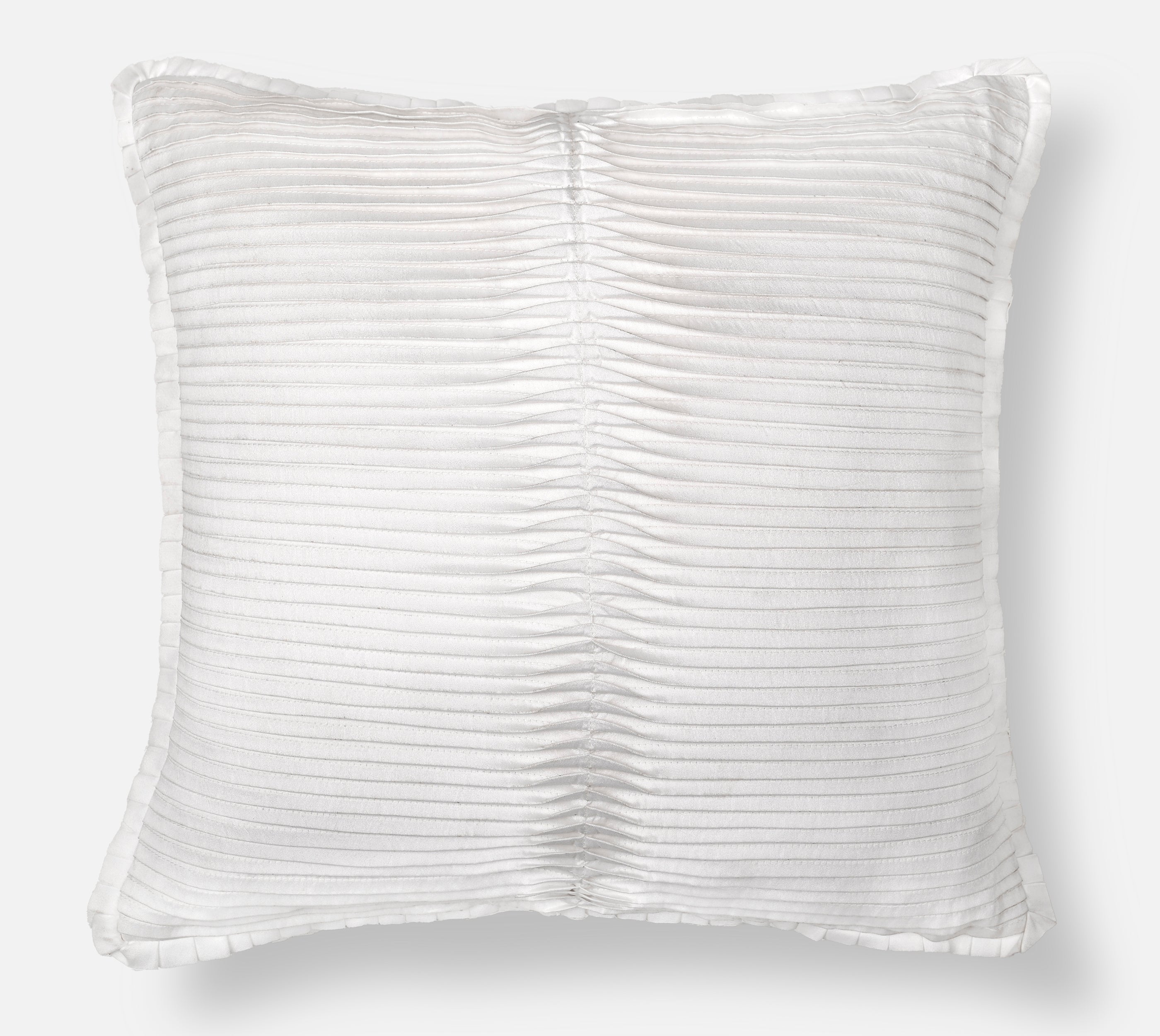 FERN White Pleated Cushion Cover
