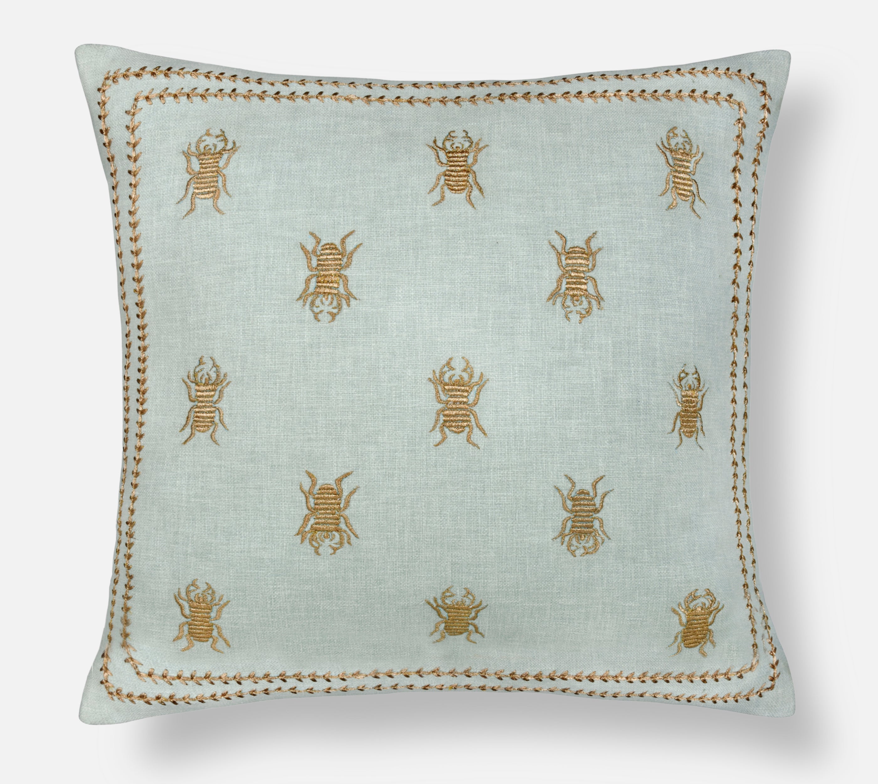 ROSA Mint Cotton Cushion Cover