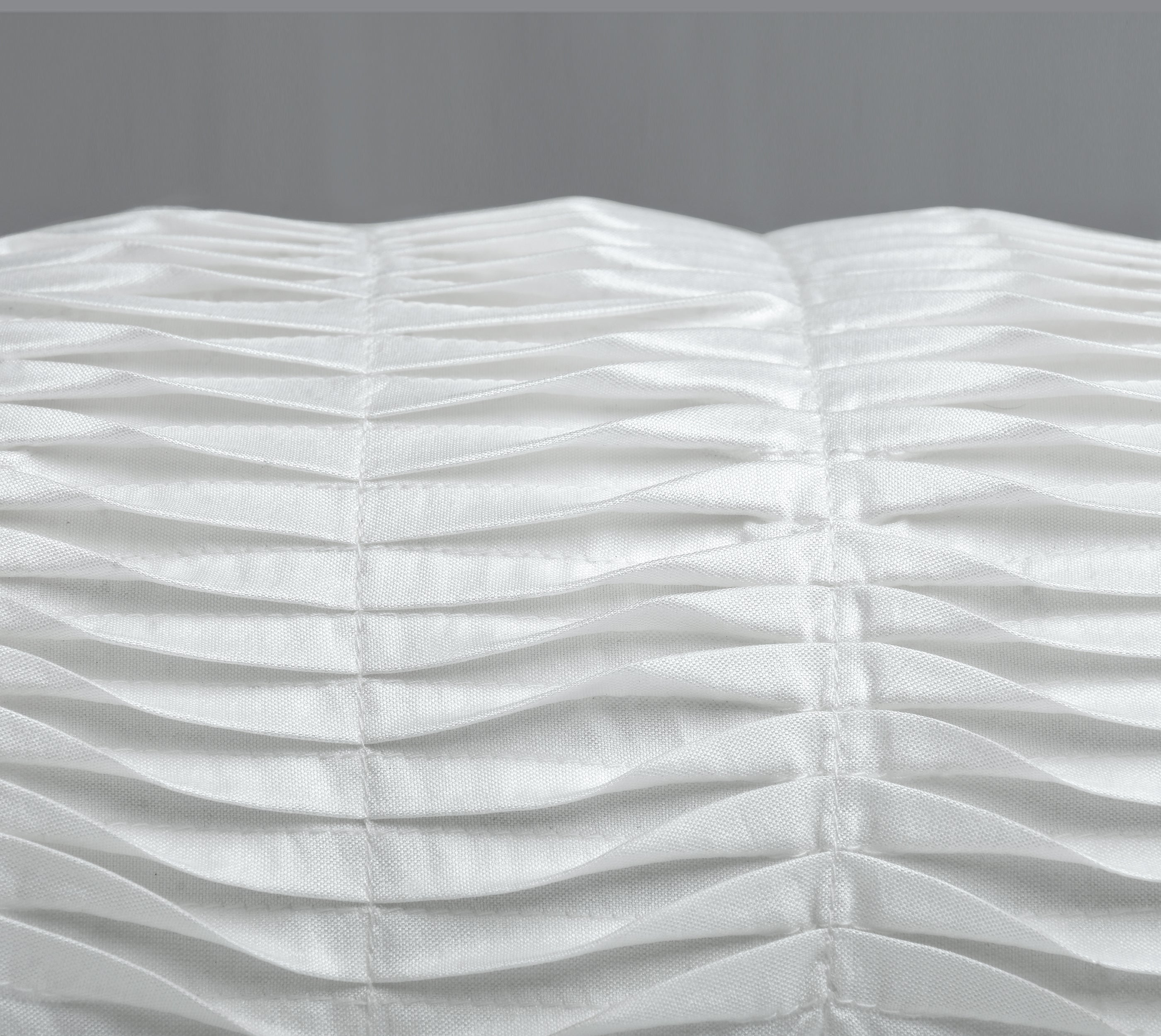 DIVOT White Pleated Cushion Cover