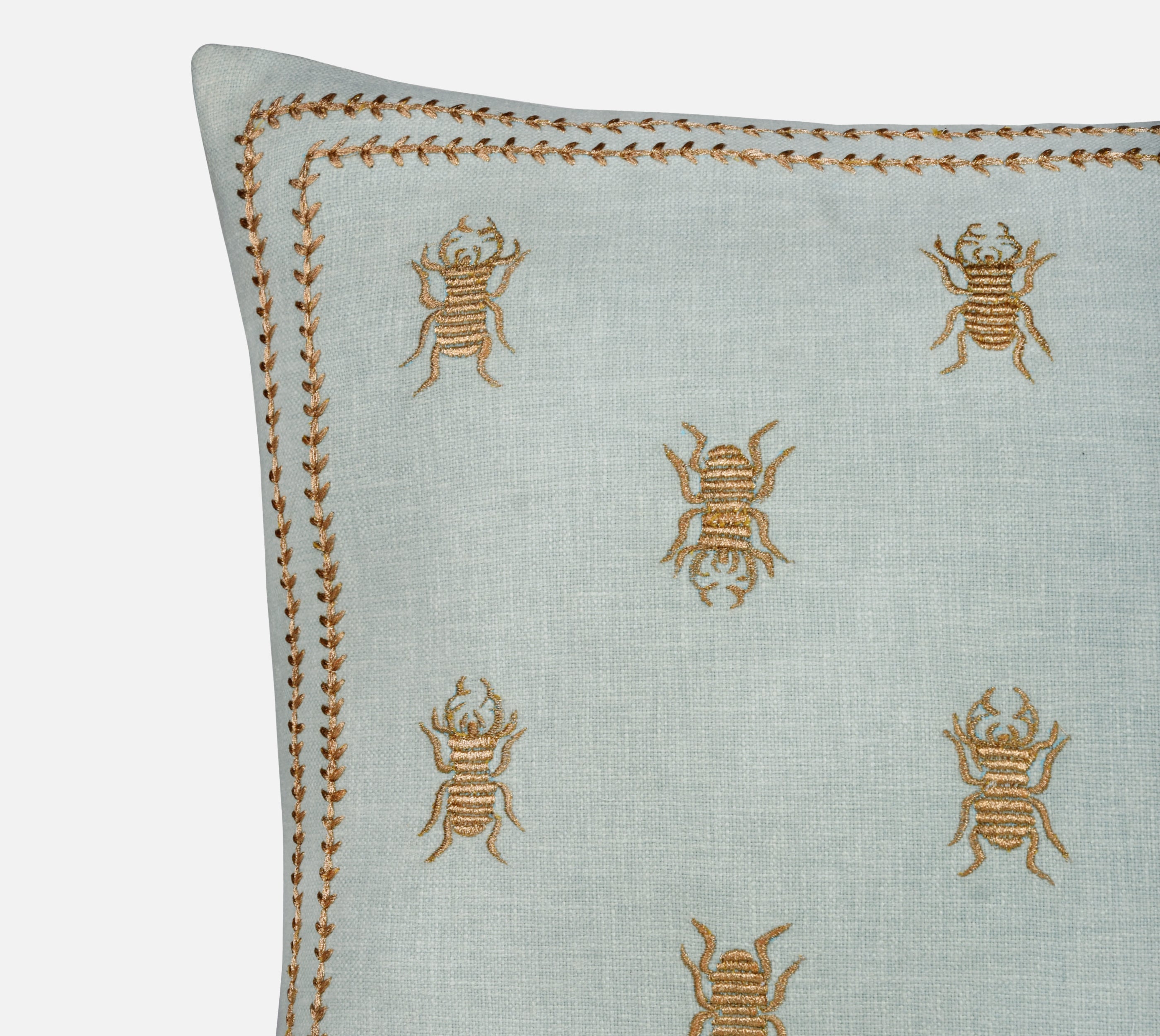ROSA Mint Cotton Cushion Cover