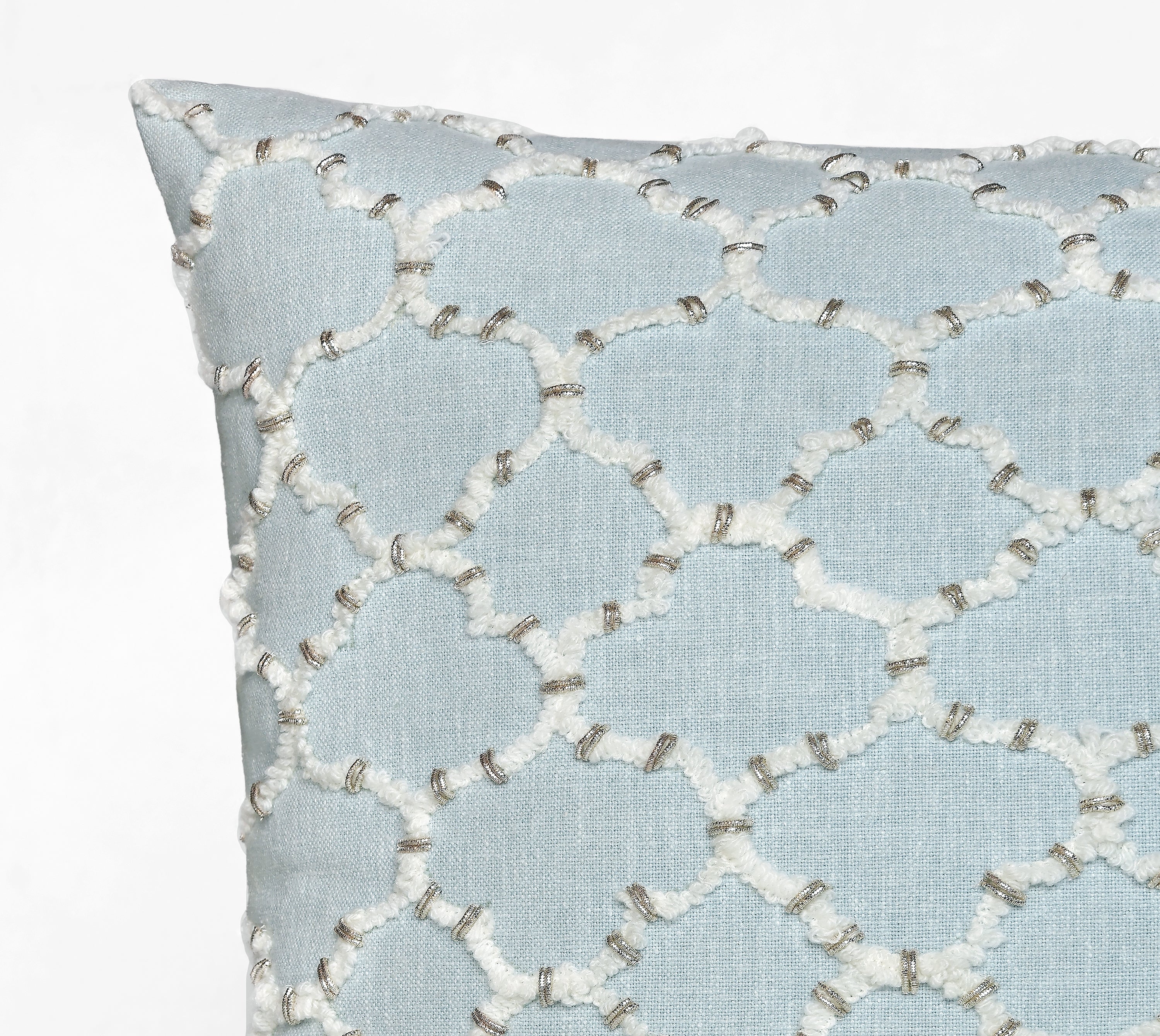 ISABELLA Mint Cotton Cushion cover
