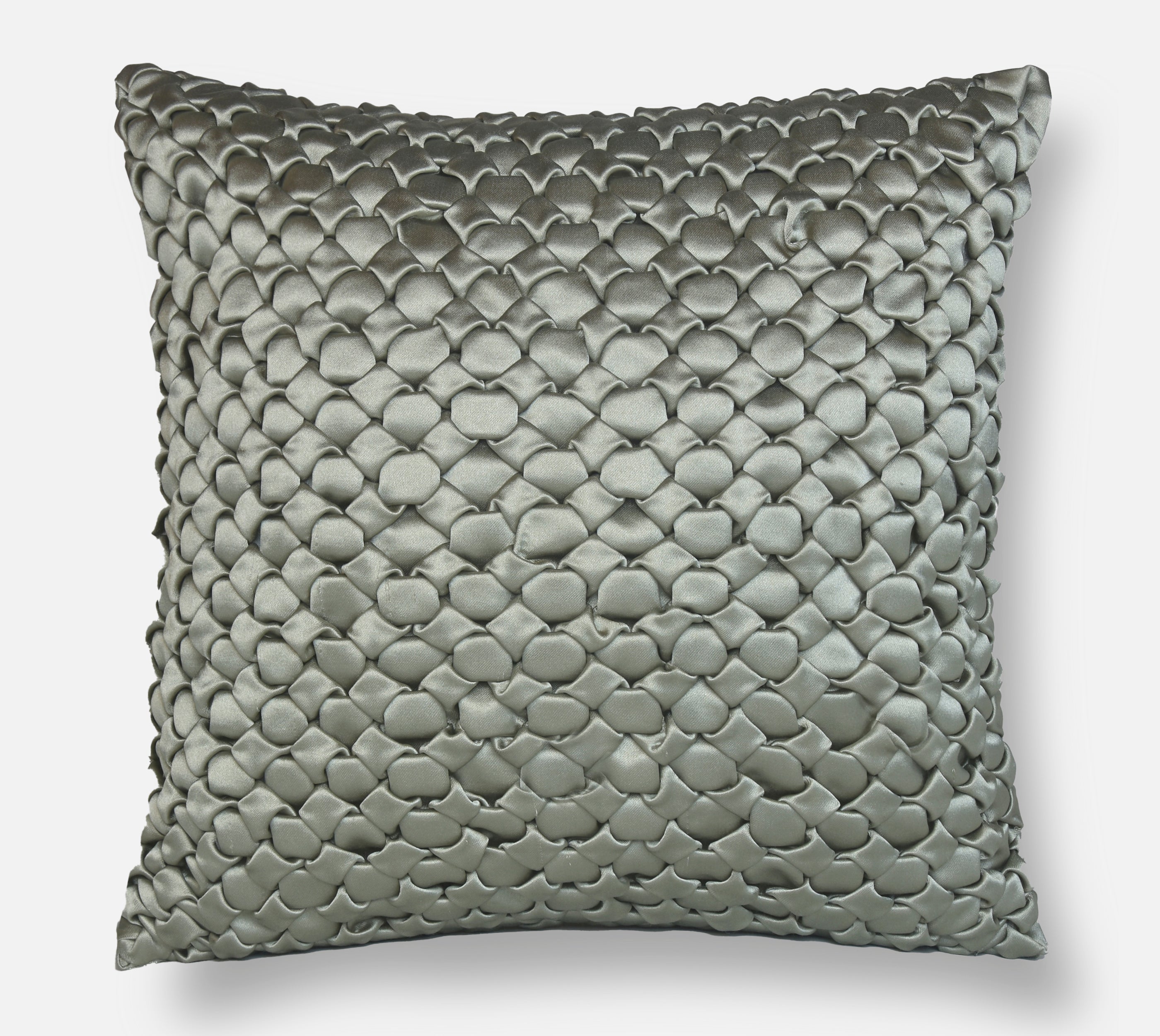 BIANCO Sage Smocking Cushion Cover
