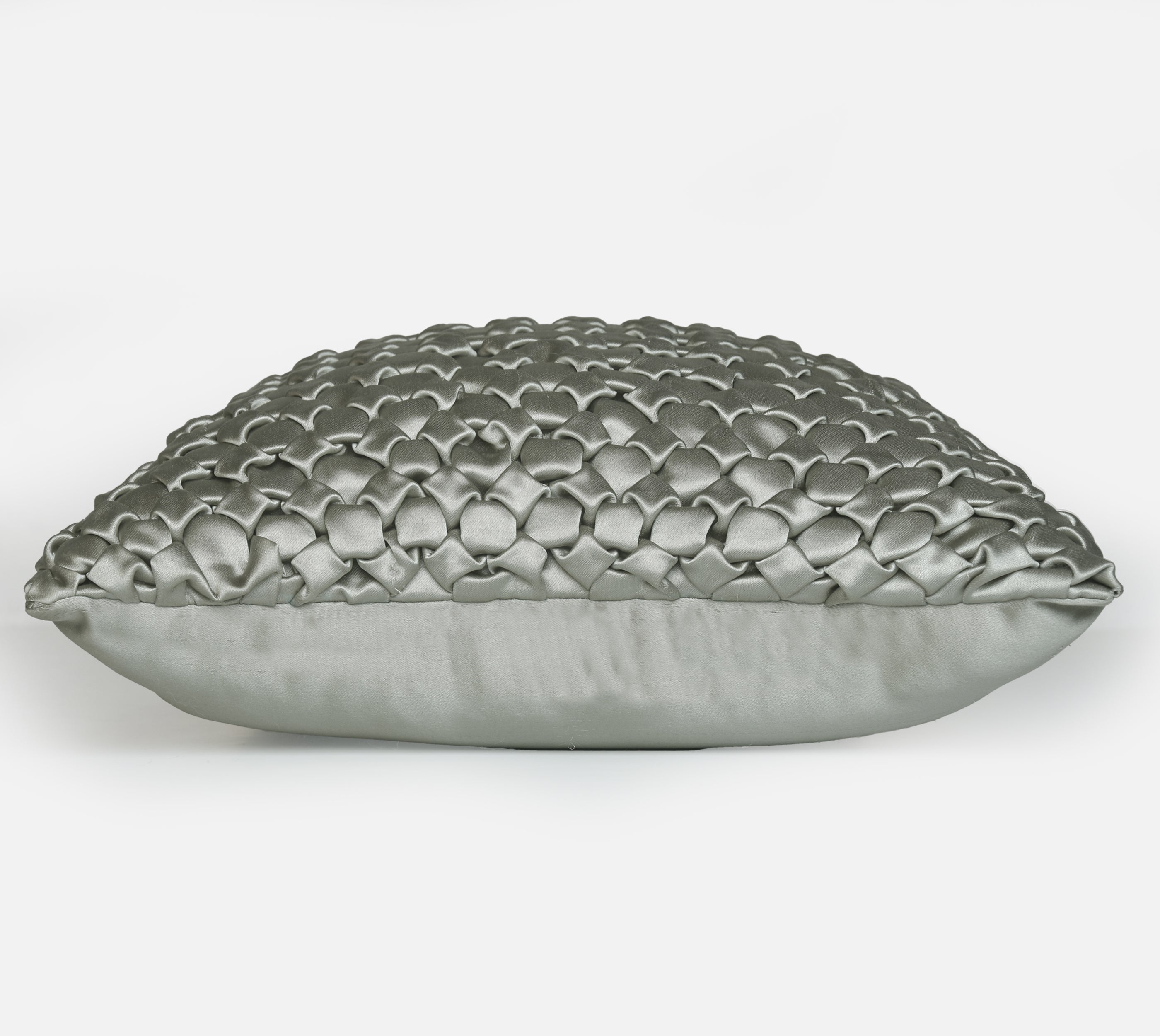 BIANCO Sage Smocking Cushion Cover