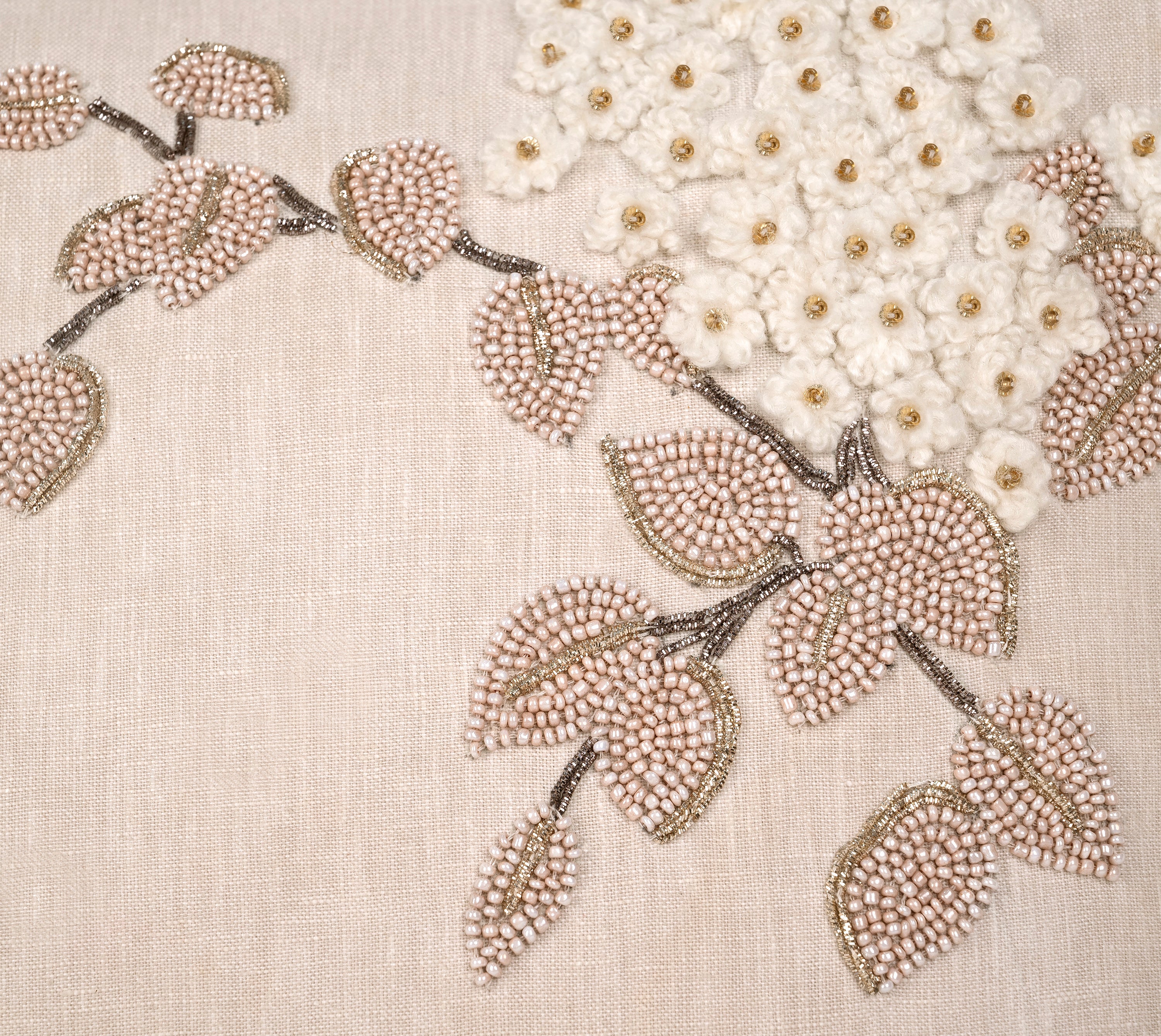 ISABELLA Light Beige Linen Cushion Cover