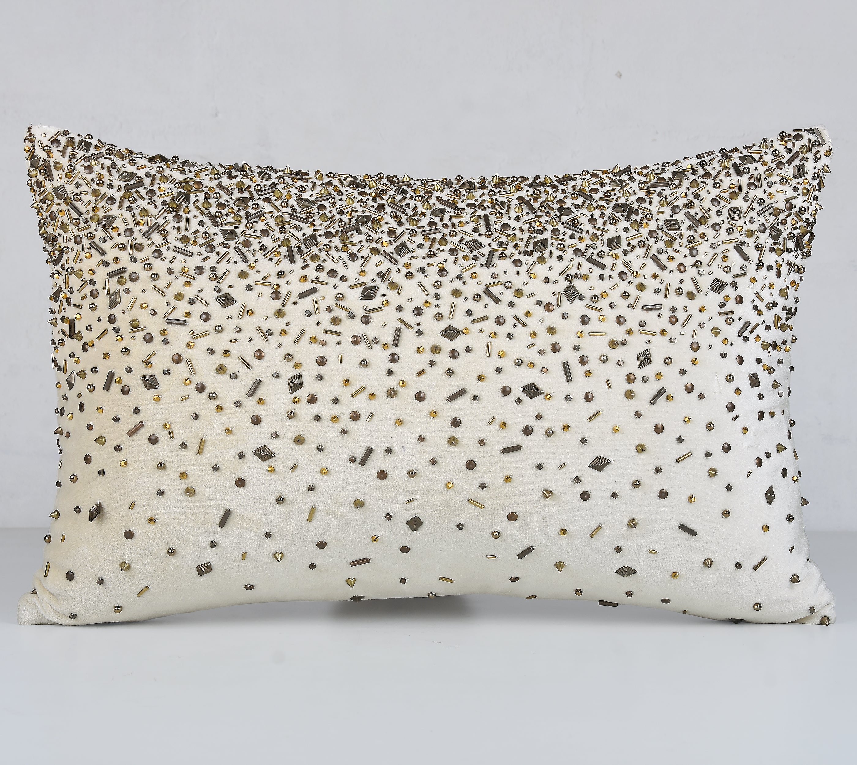 SPOKE Champagne Velvet Cushion Cover