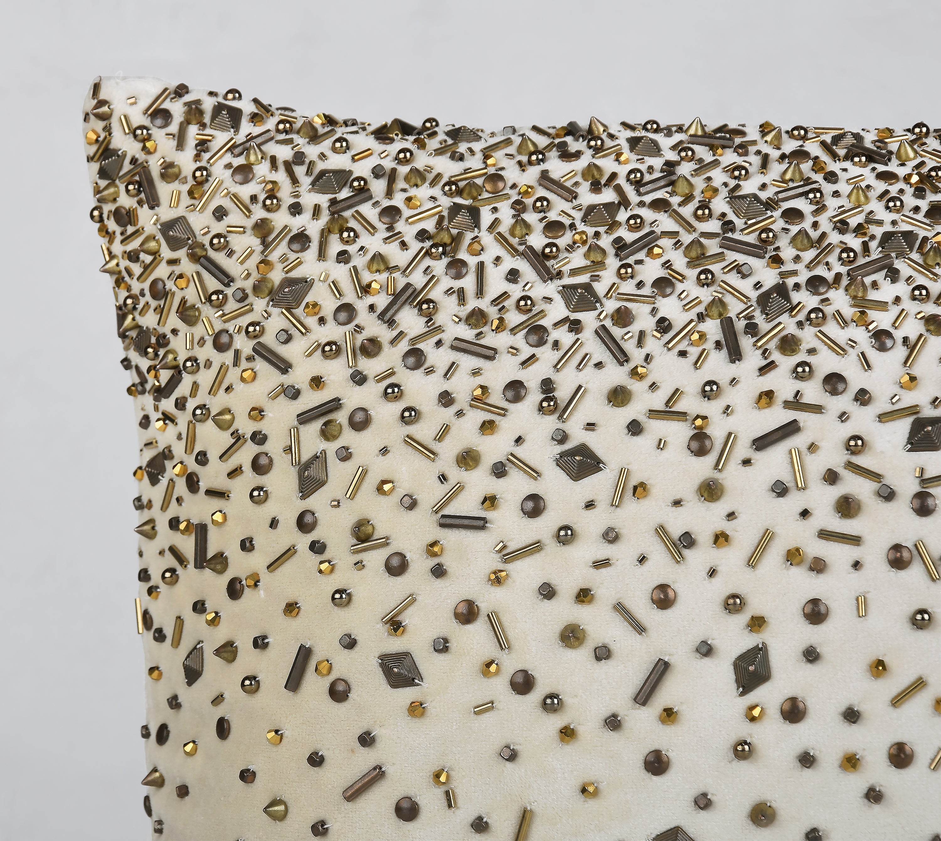 SPOKE Champagne Velvet Cushion Cover