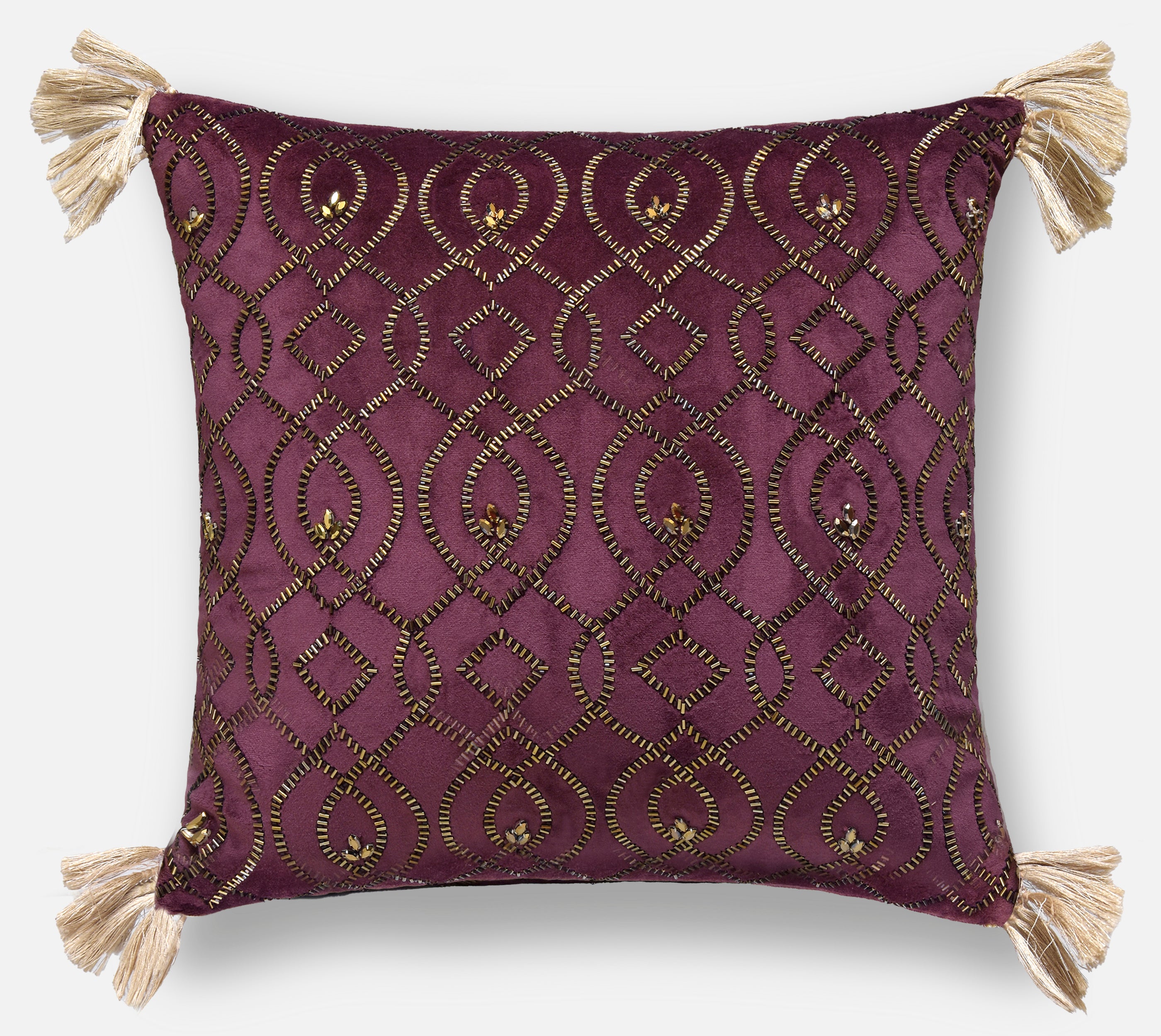PATINA Purple Velvet Cushion Cover