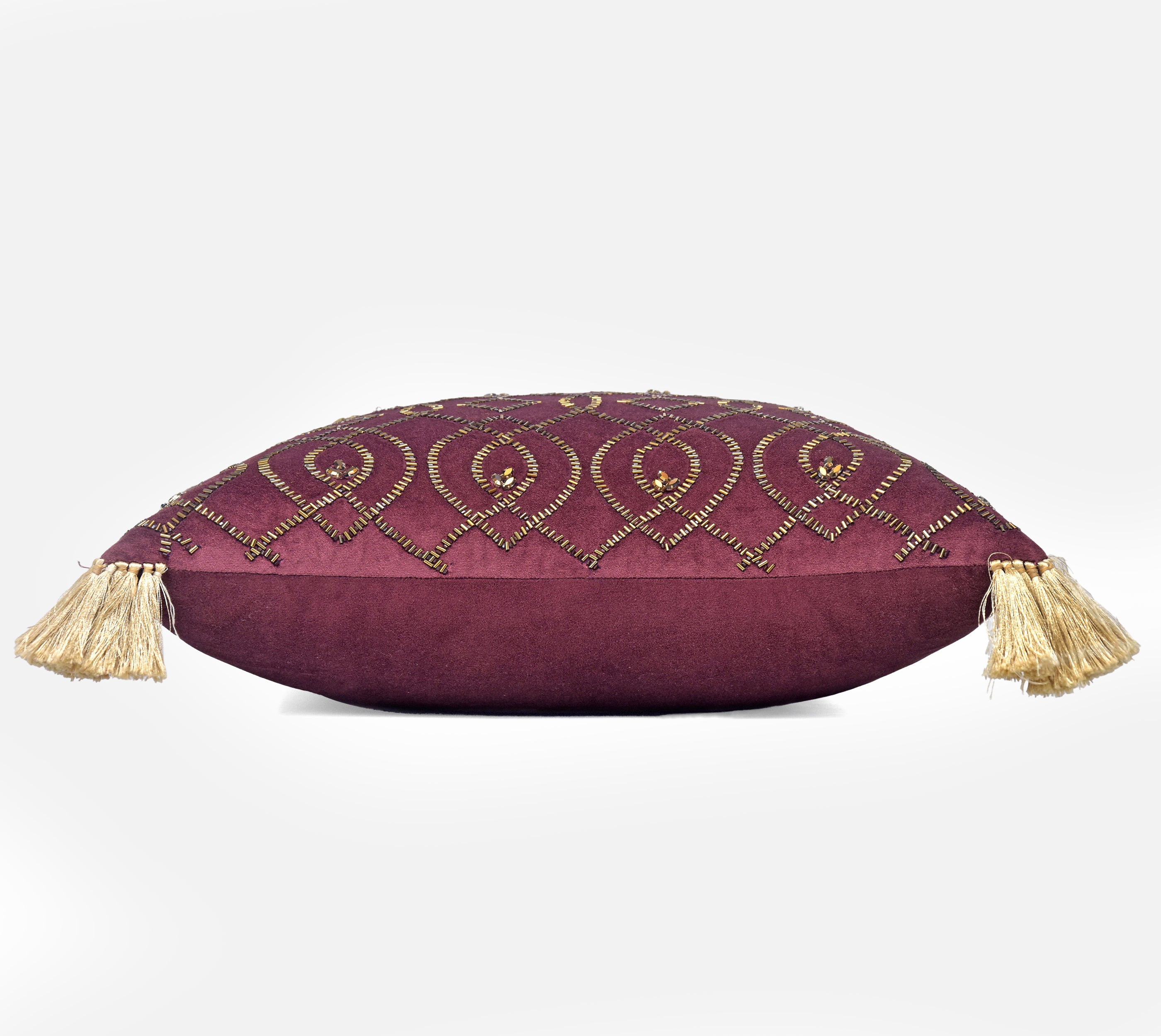 PATINA Purple Velvet Cushion Cover