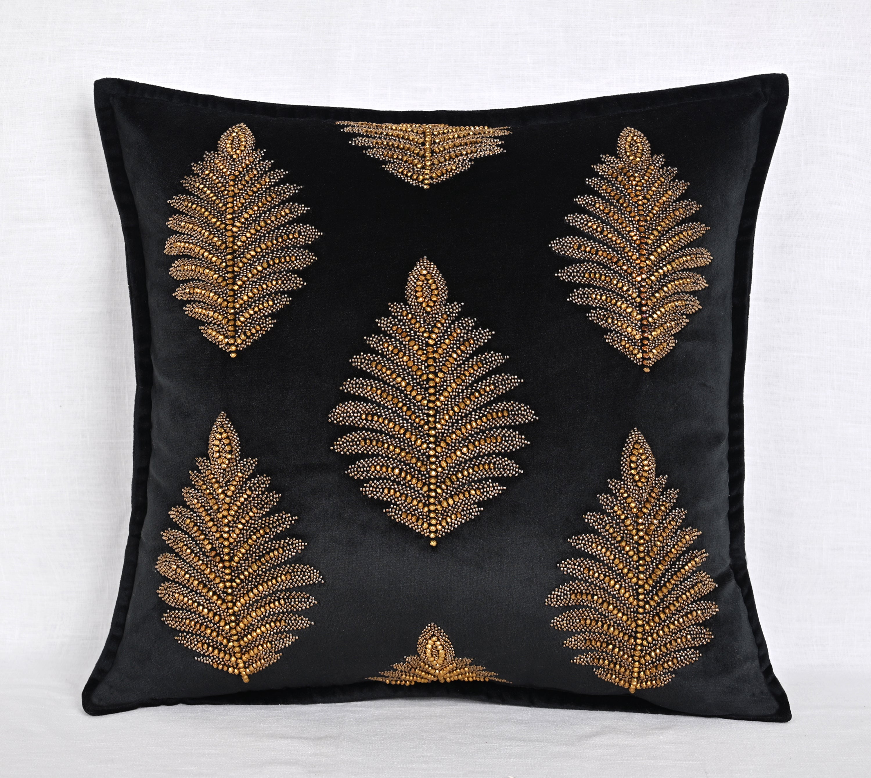 OASIS Black Velvet Cushion Cover