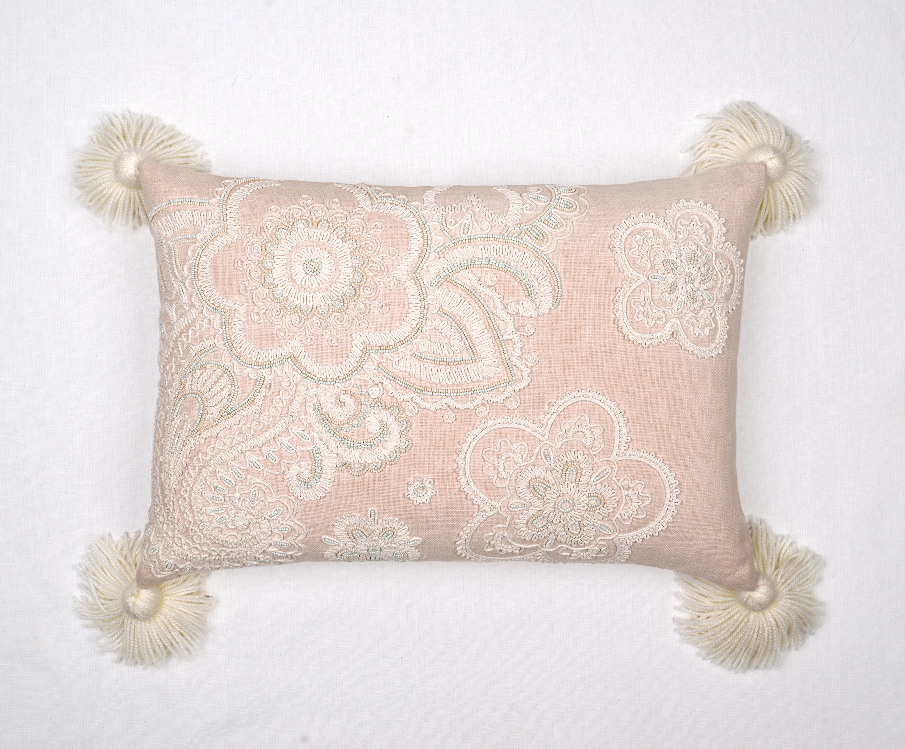 REGENT Peach Cotton Cushion Cover