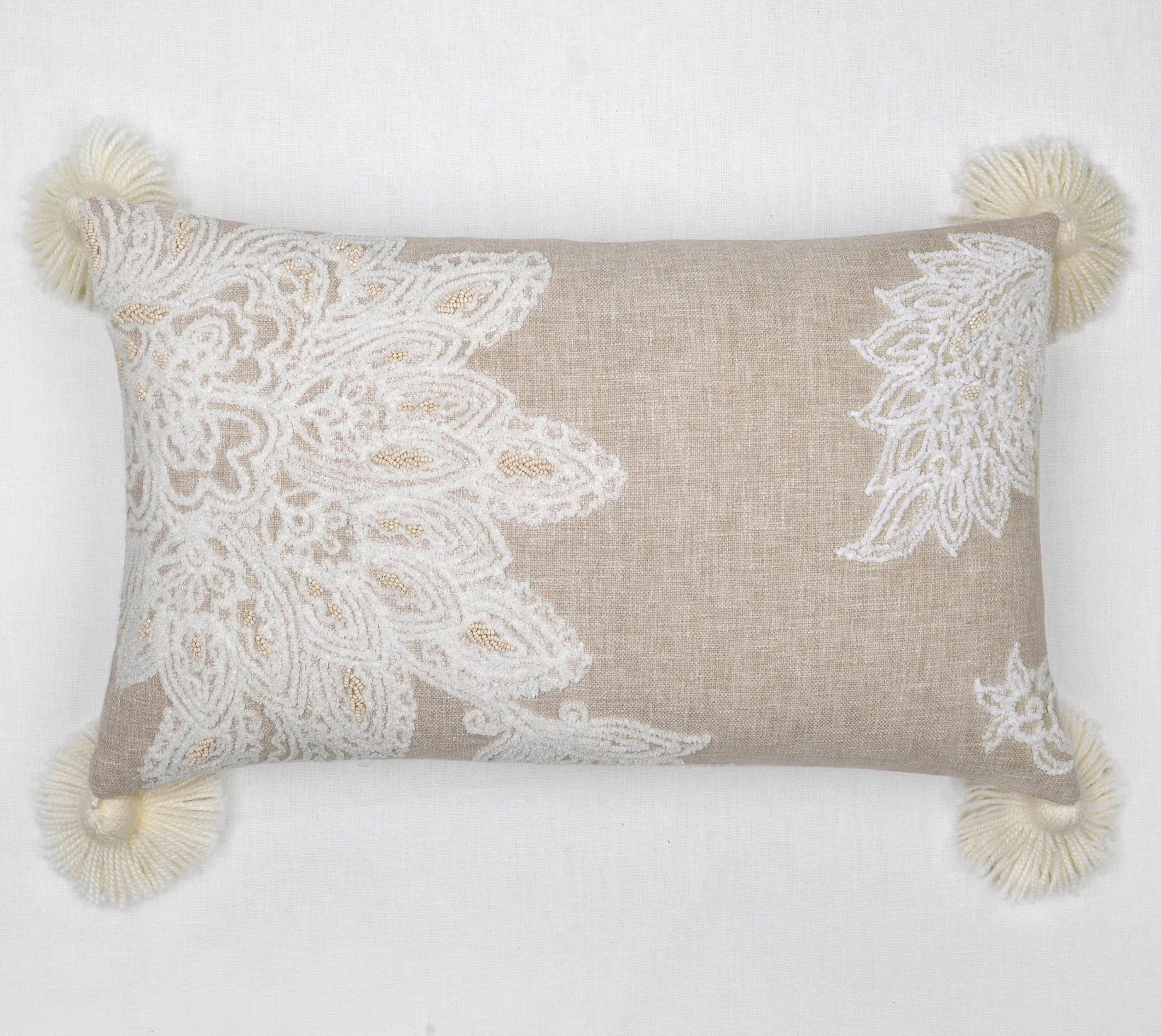 REGENT Beige Cotton Cushion Cover
