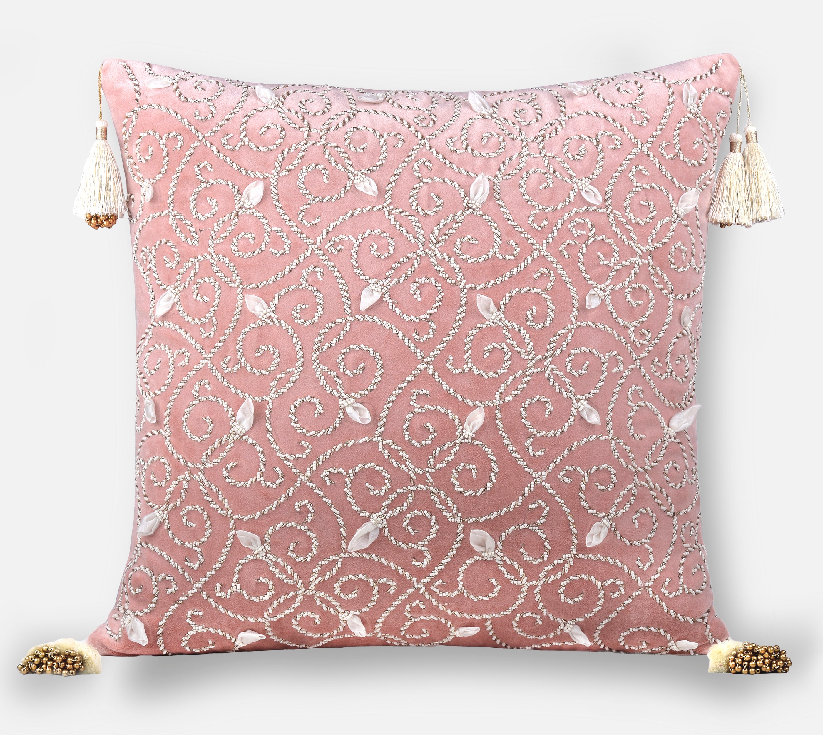 PATINA Pink Velvet Cushion Cover