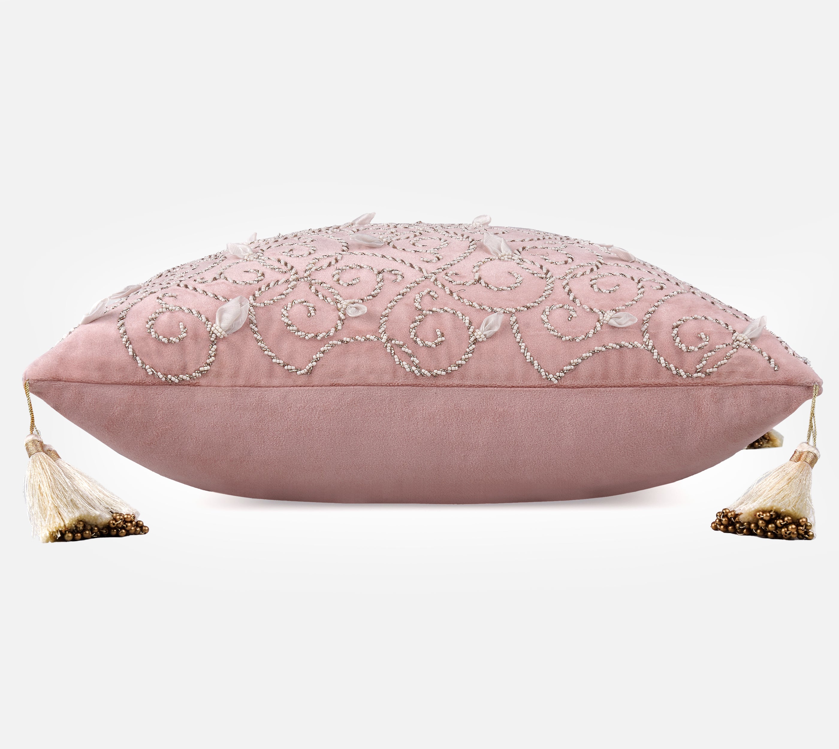PATINA Pink Velvet Cushion Cover