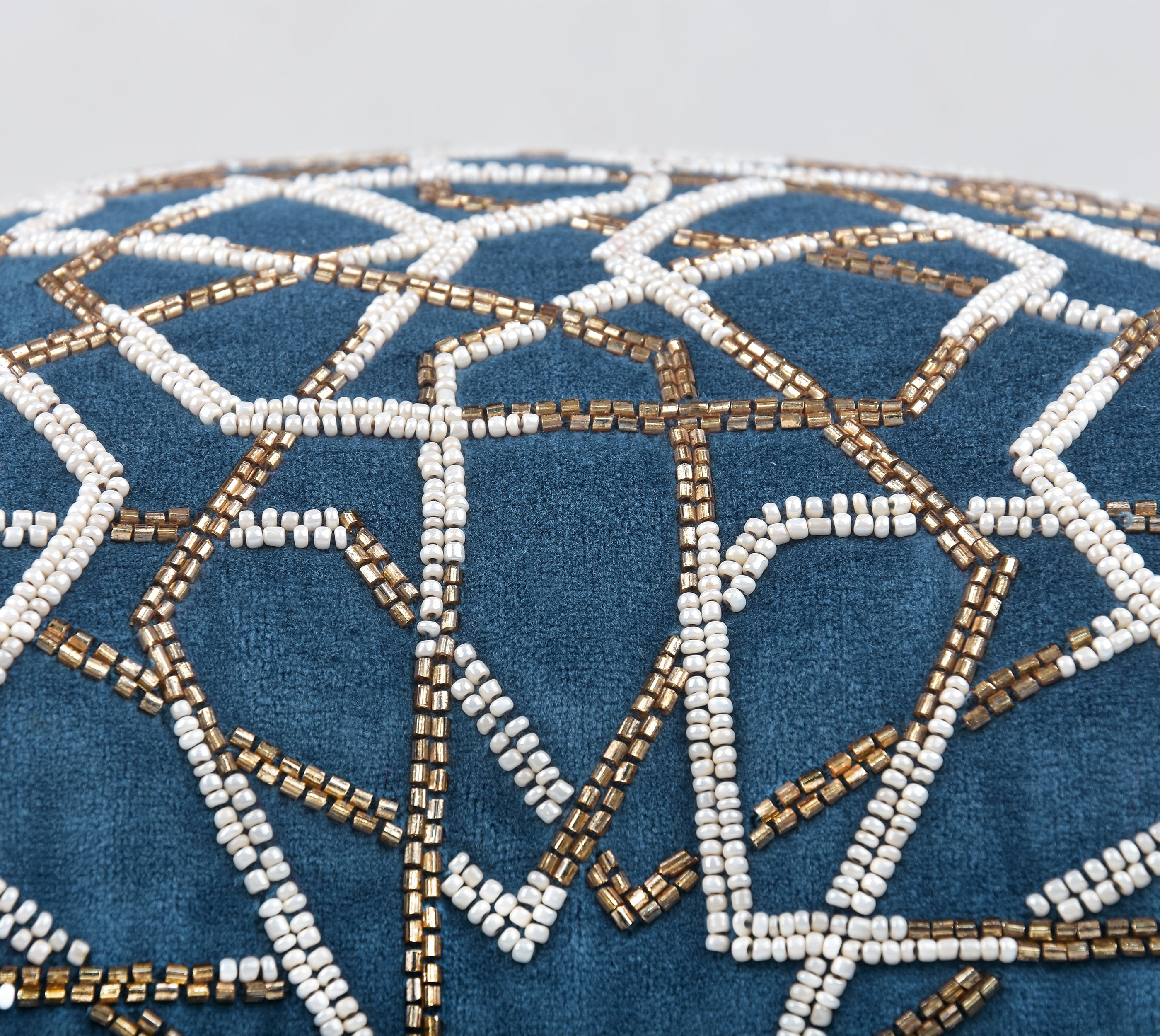 ZENITH Blue Velvet Cushion Cover