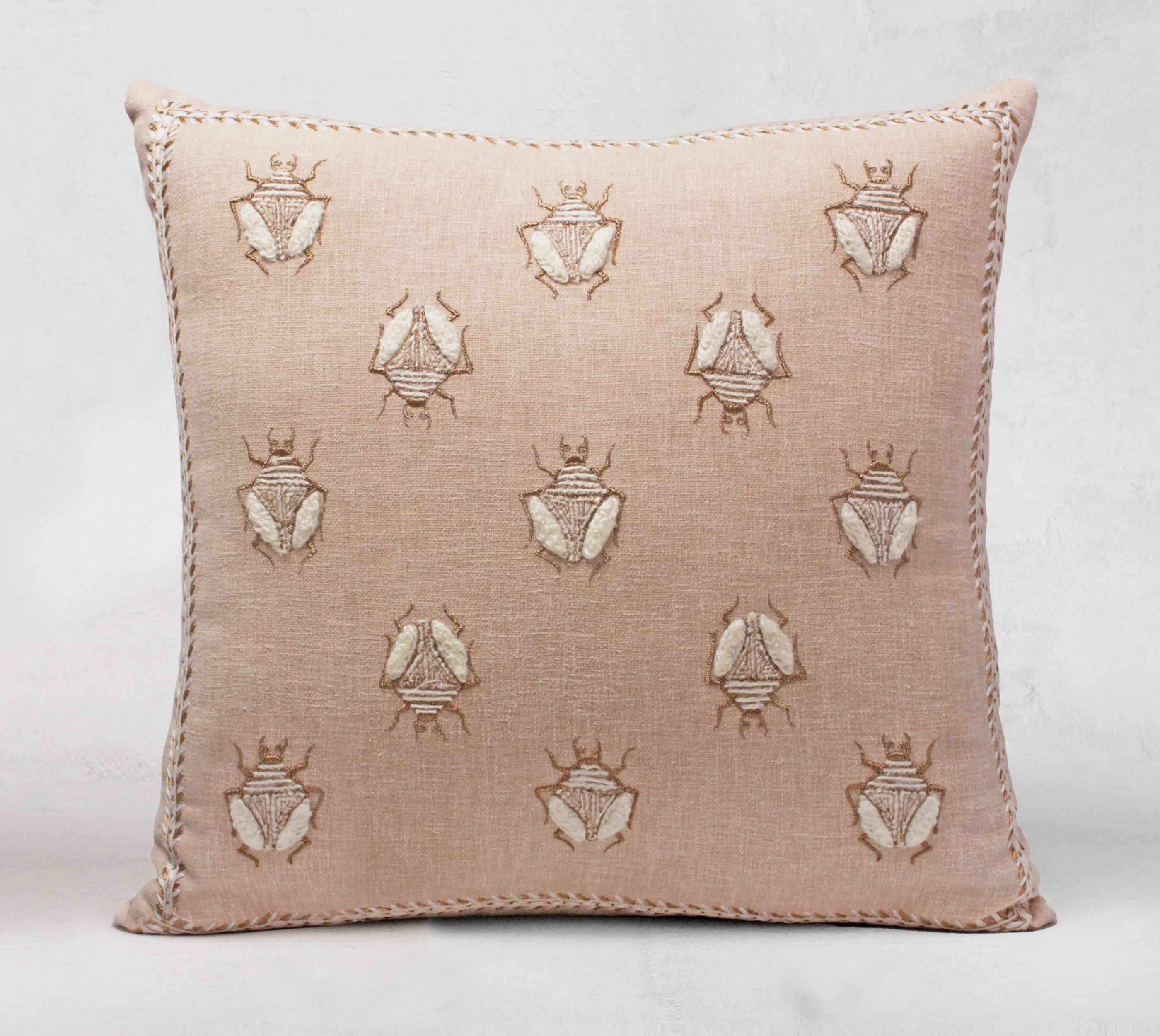 ROSA Light peach Cotton Cushion Cover